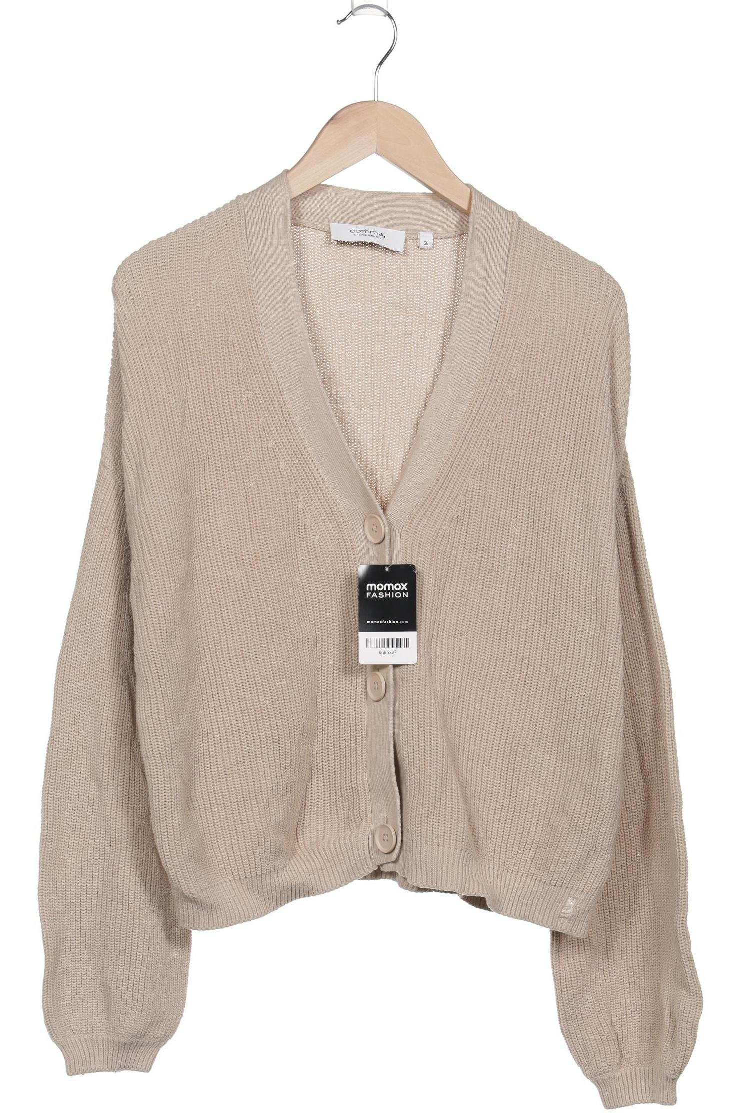 

Comma Damen Strickjacke, beige, Gr. 38