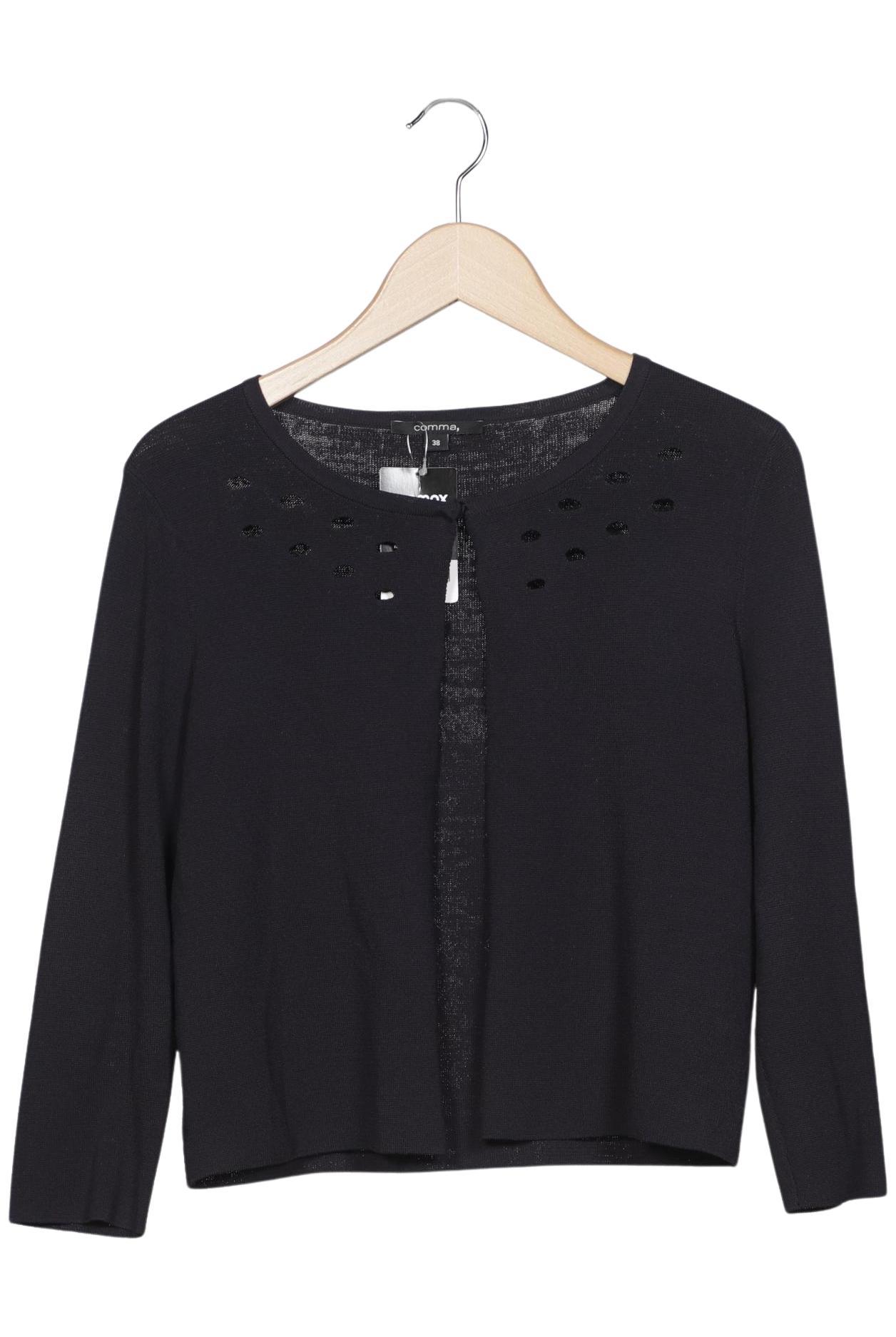 

Comma Damen Strickjacke, schwarz, Gr. 38