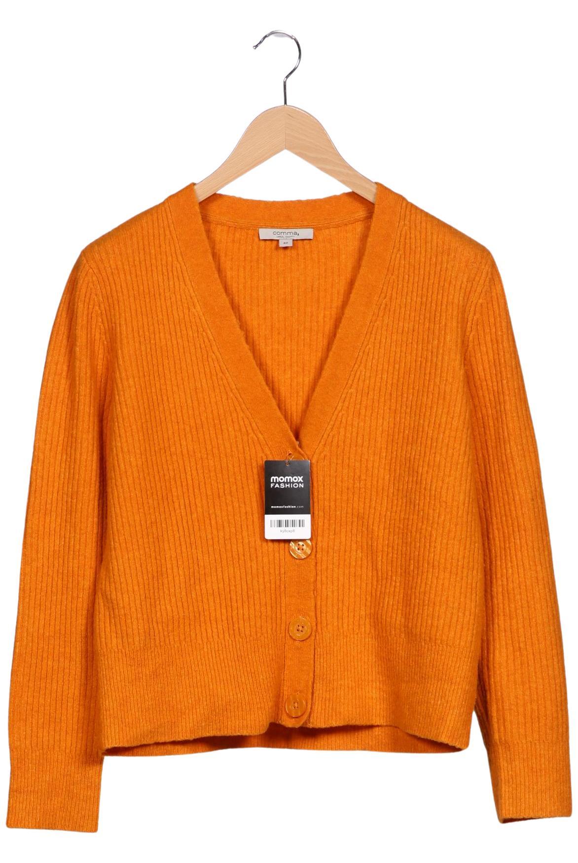 

Comma Damen Strickjacke, orange, Gr. 40