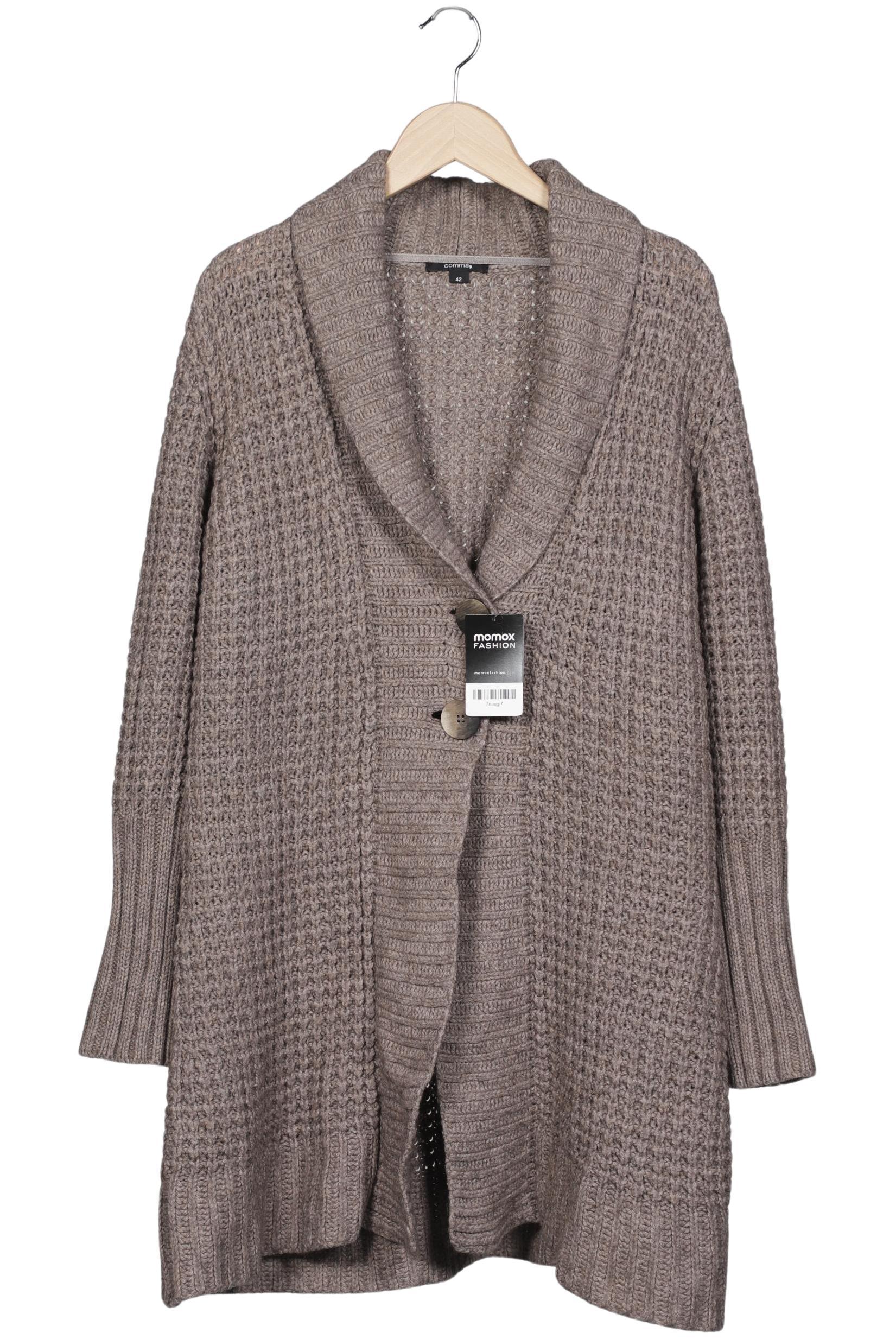 

Comma Damen Strickjacke, beige, Gr. 42