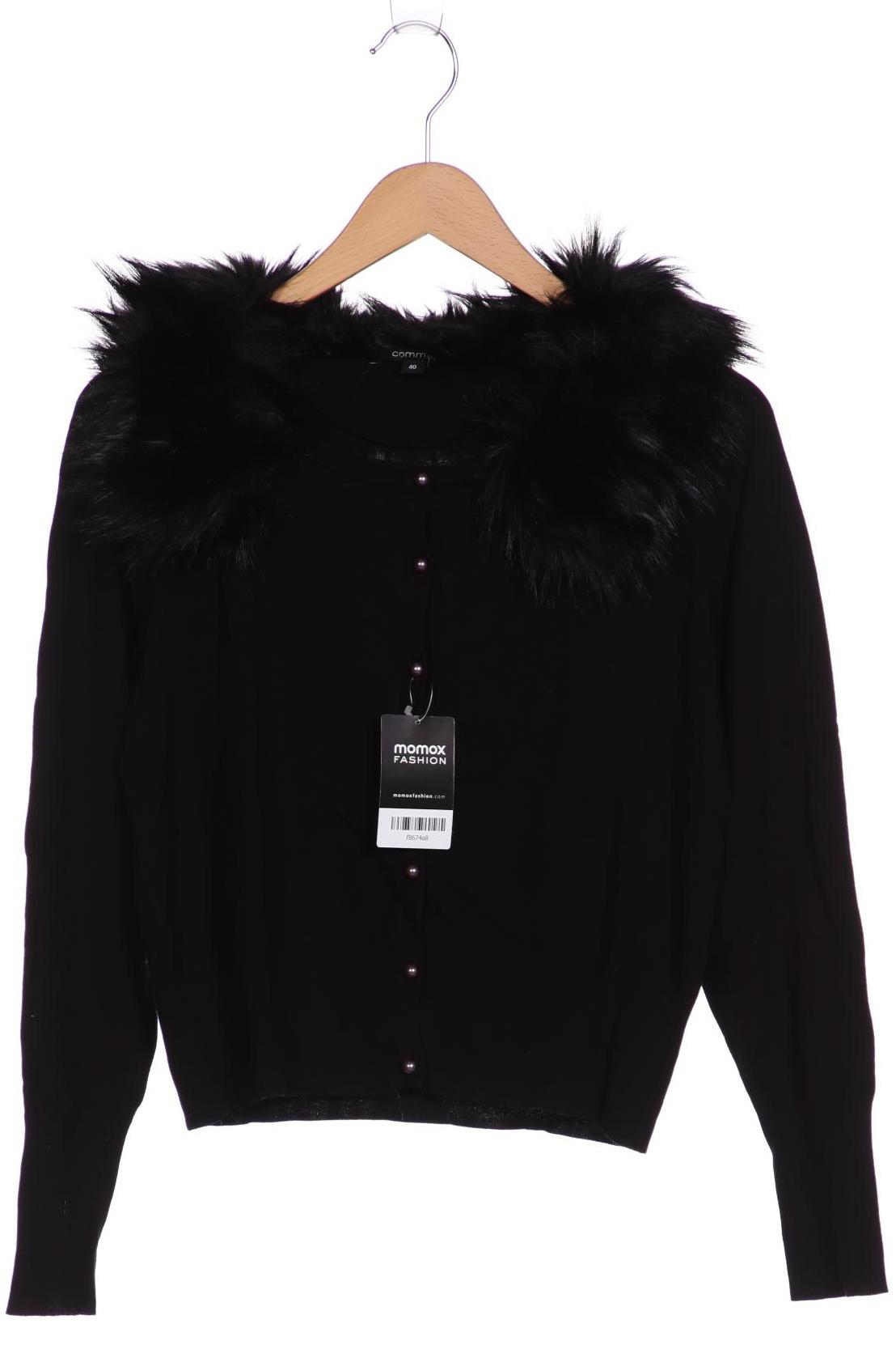 

Comma Damen Strickjacke, schwarz, Gr. 40