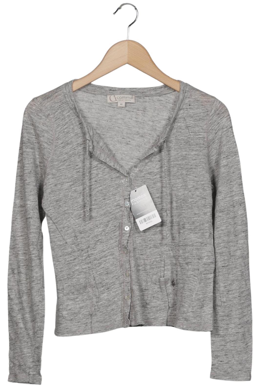 

Comma Damen Strickjacke, grau, Gr. 40