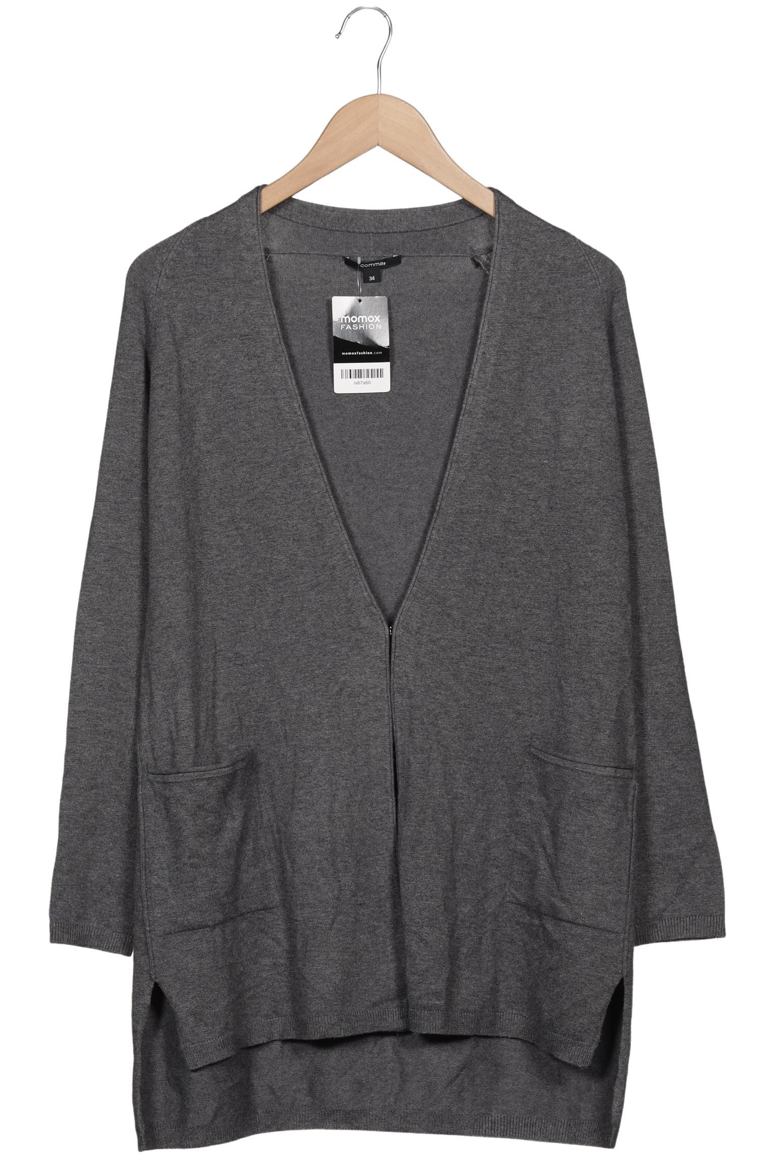 

Comma Damen Strickjacke, grau, Gr. 34