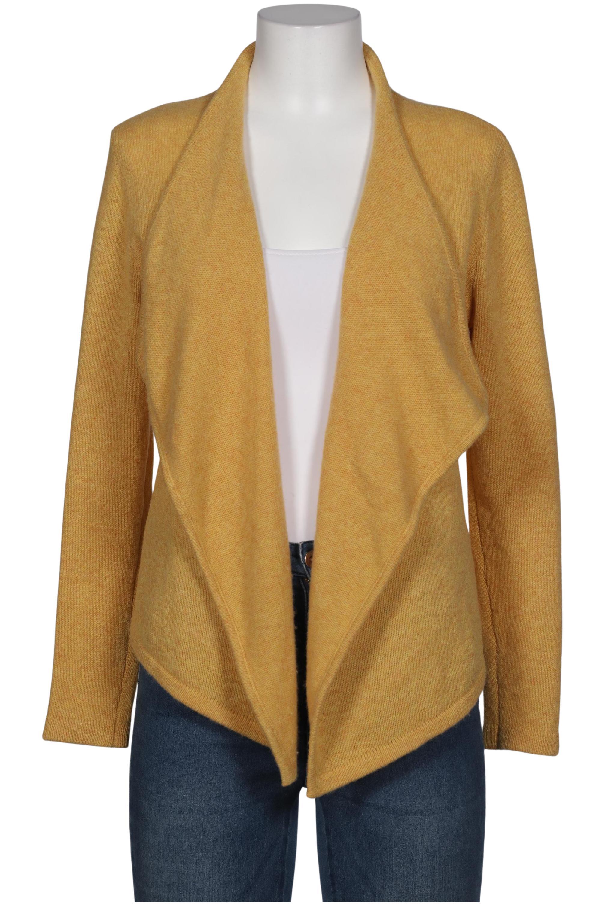 

Comma Damen Strickjacke, gelb, Gr. 38