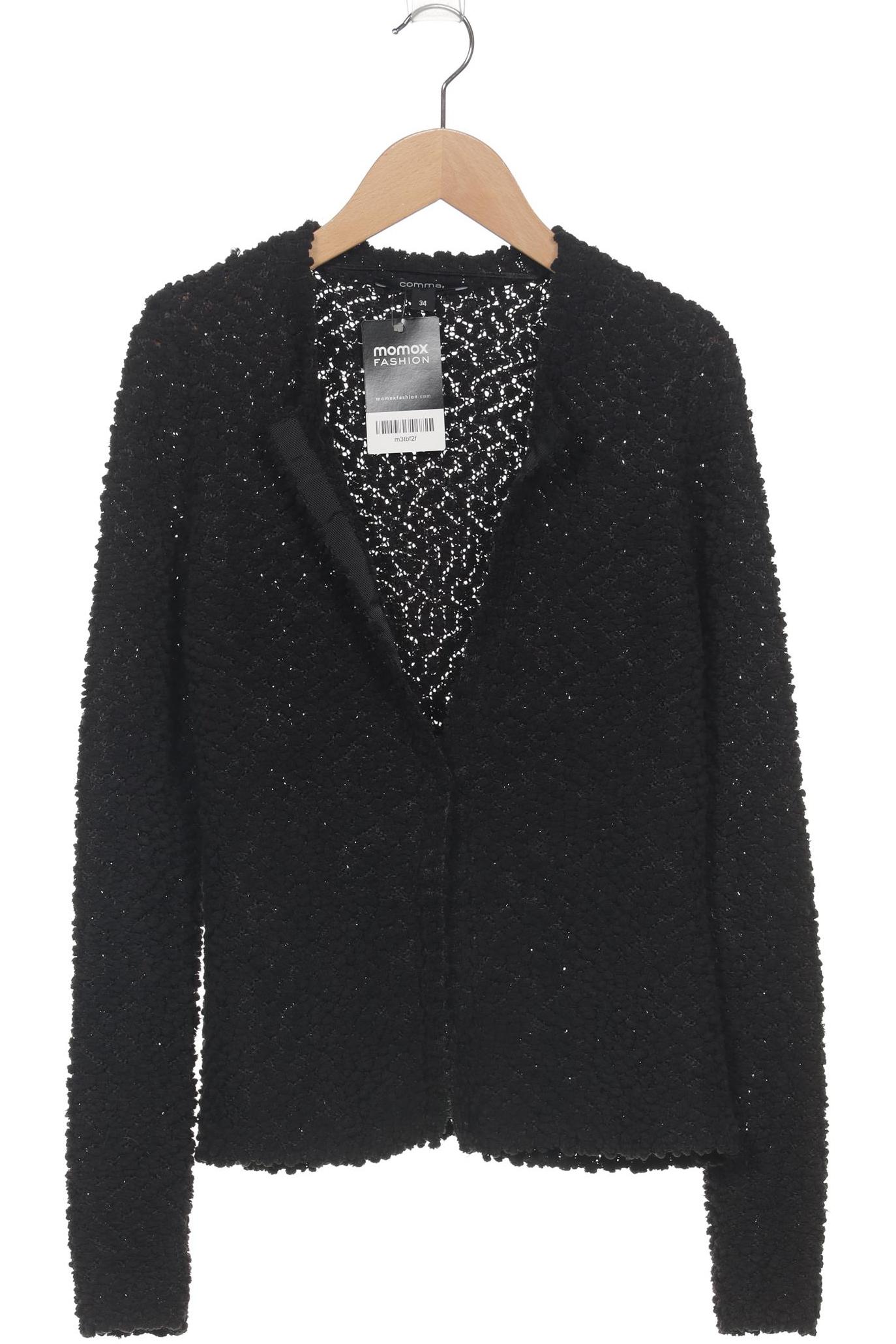 

Comma Damen Strickjacke, schwarz, Gr. 34