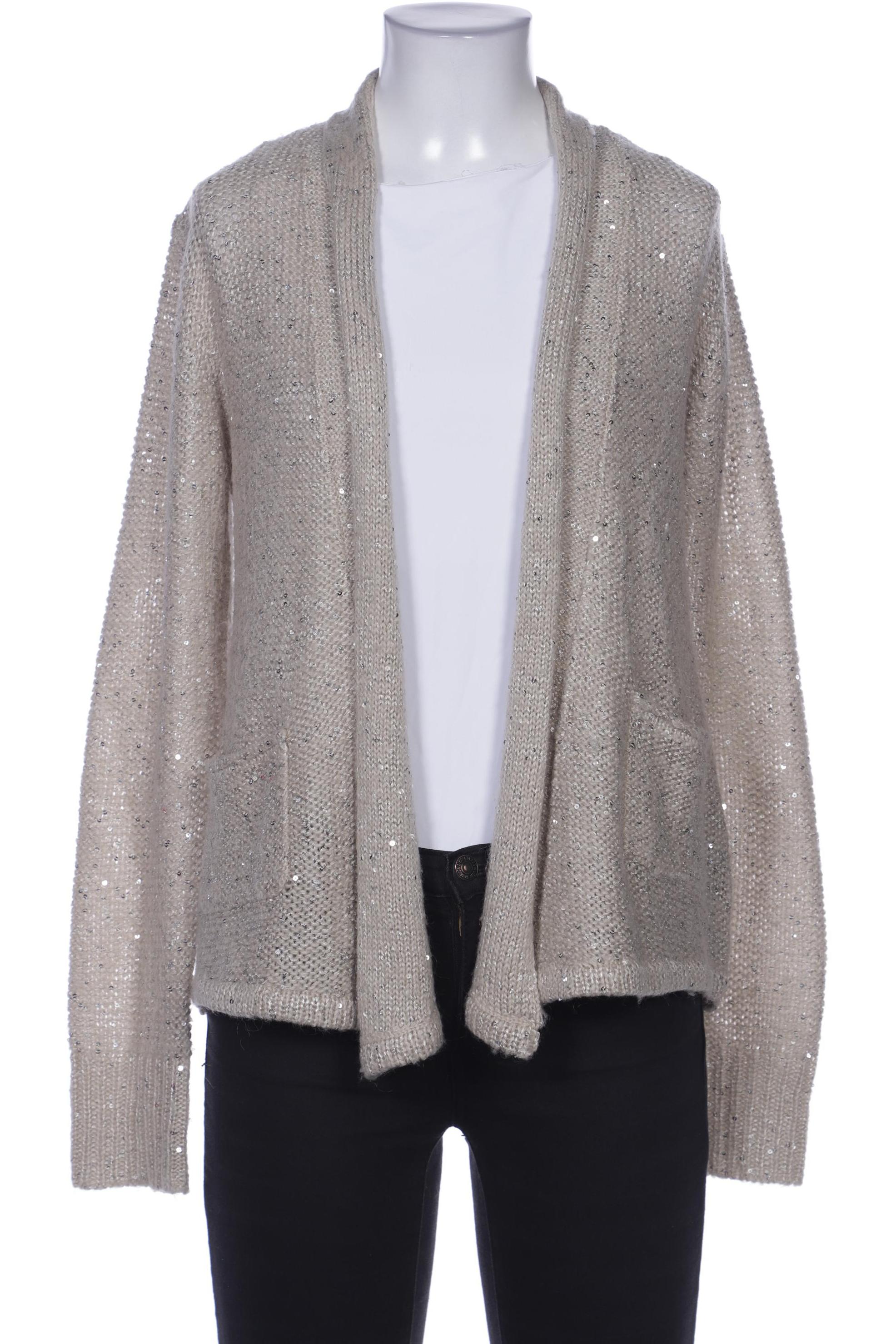 

Comma Damen Strickjacke, beige, Gr. 42