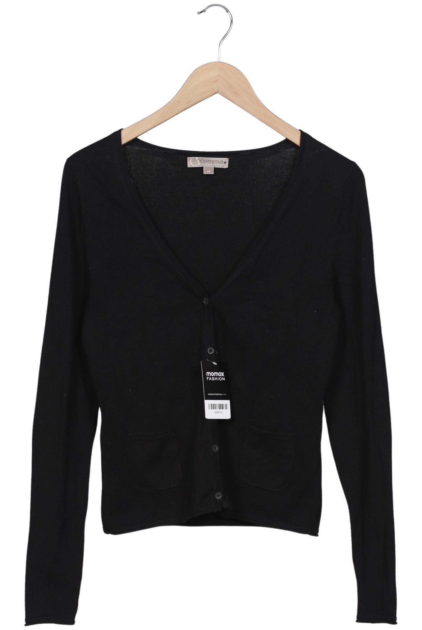 

Comma Damen Strickjacke, schwarz, Gr. 34
