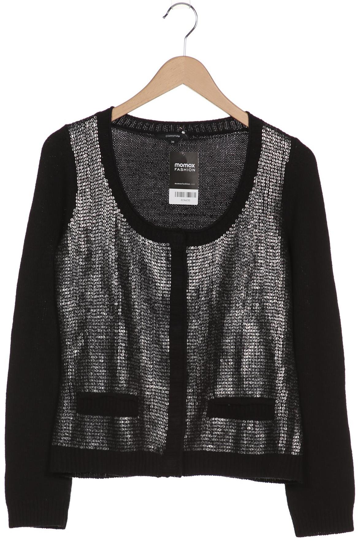 

Comma Damen Strickjacke, schwarz, Gr. 38