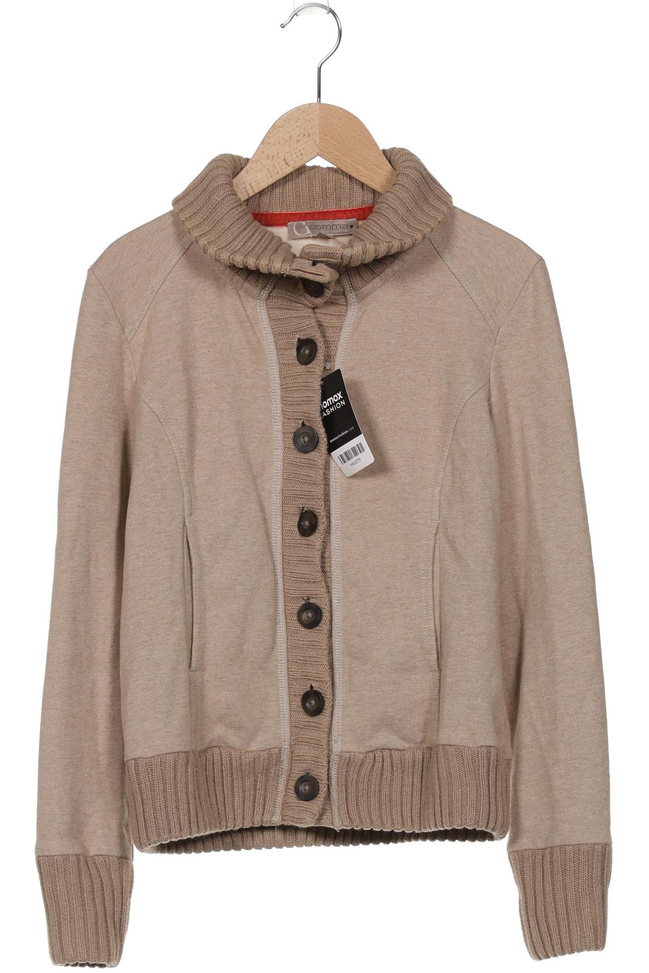 

Comma Damen Strickjacke, beige, Gr. 36