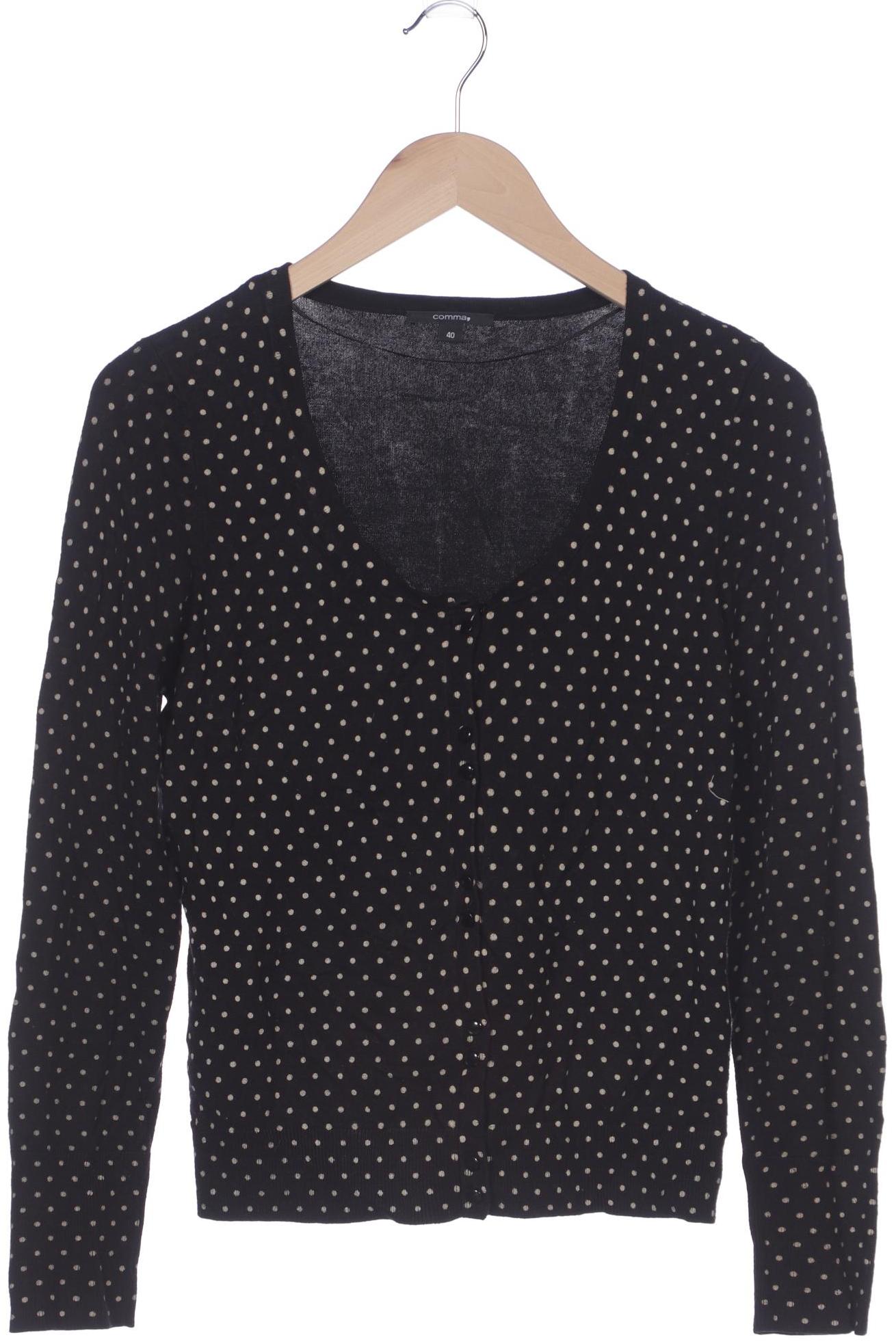 

Comma Damen Strickjacke, schwarz, Gr. 40