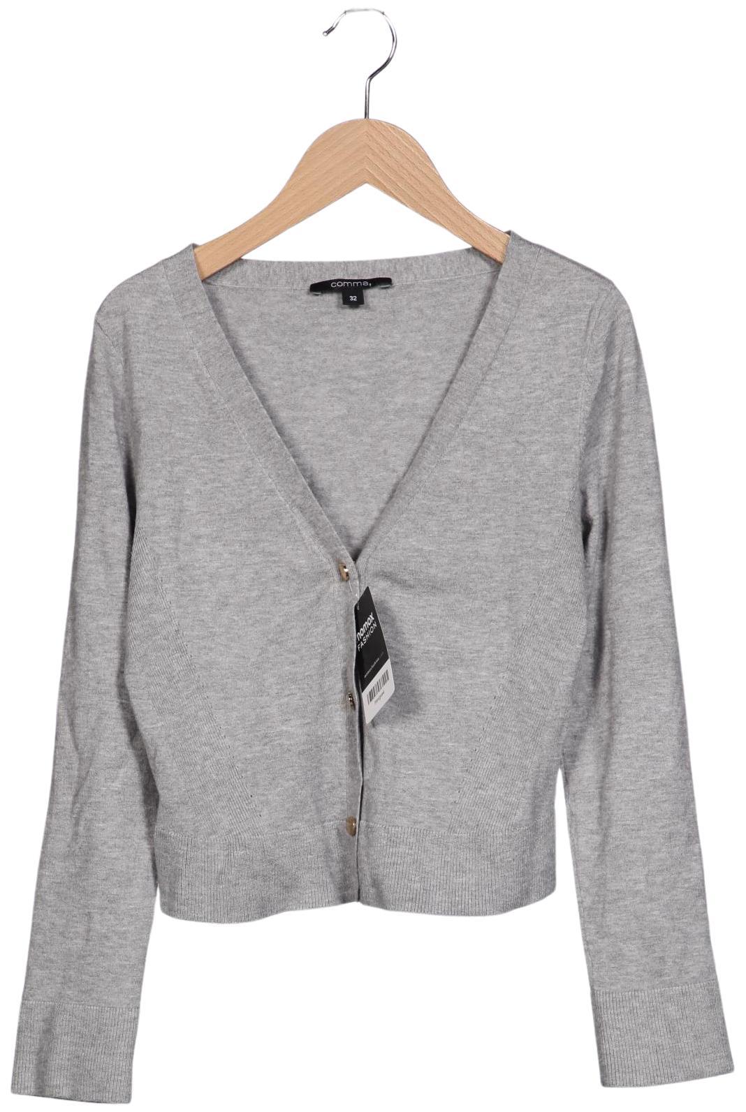 

Comma Damen Strickjacke, grau, Gr. 32