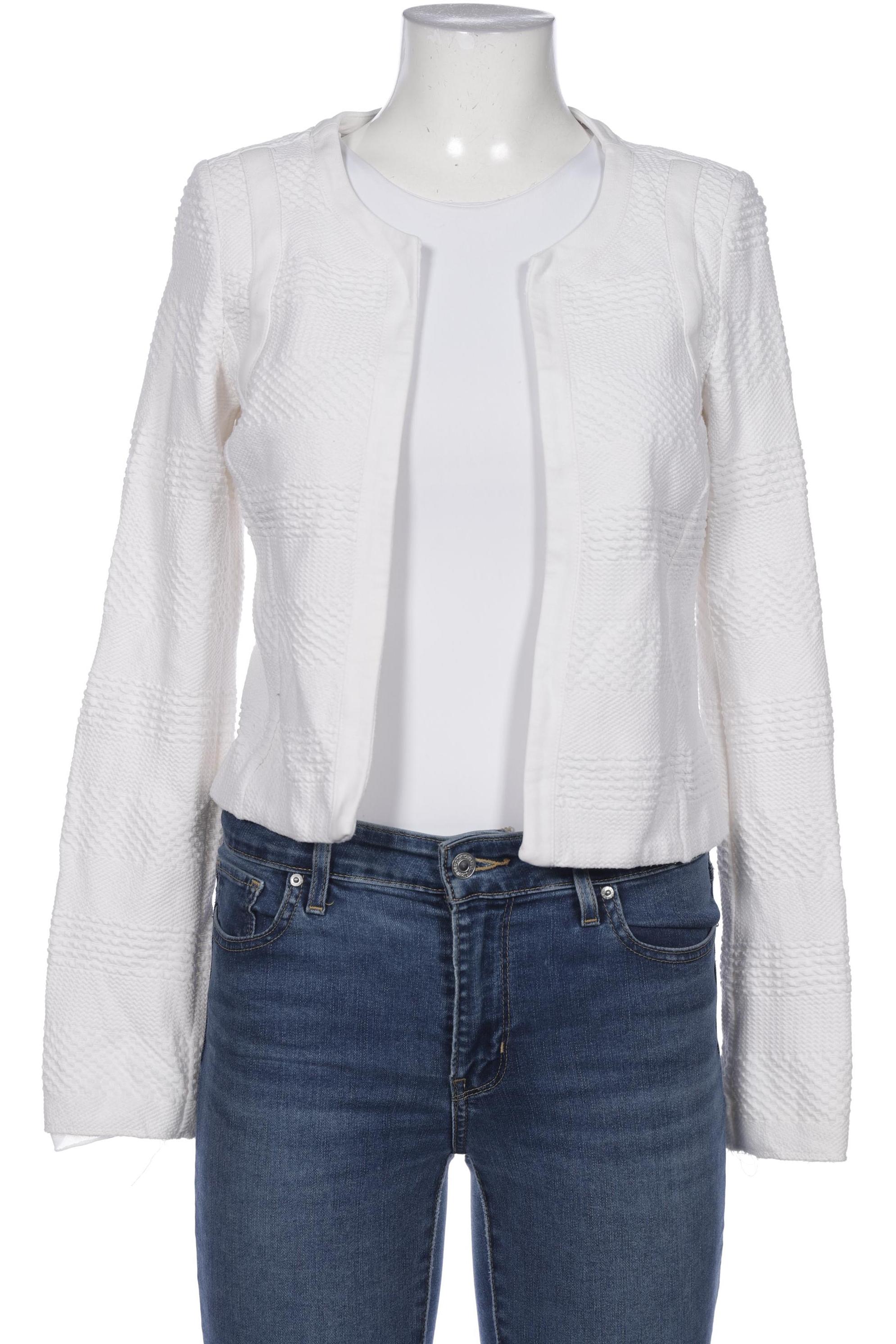 

Comma Damen Strickjacke, weiß, Gr. 38