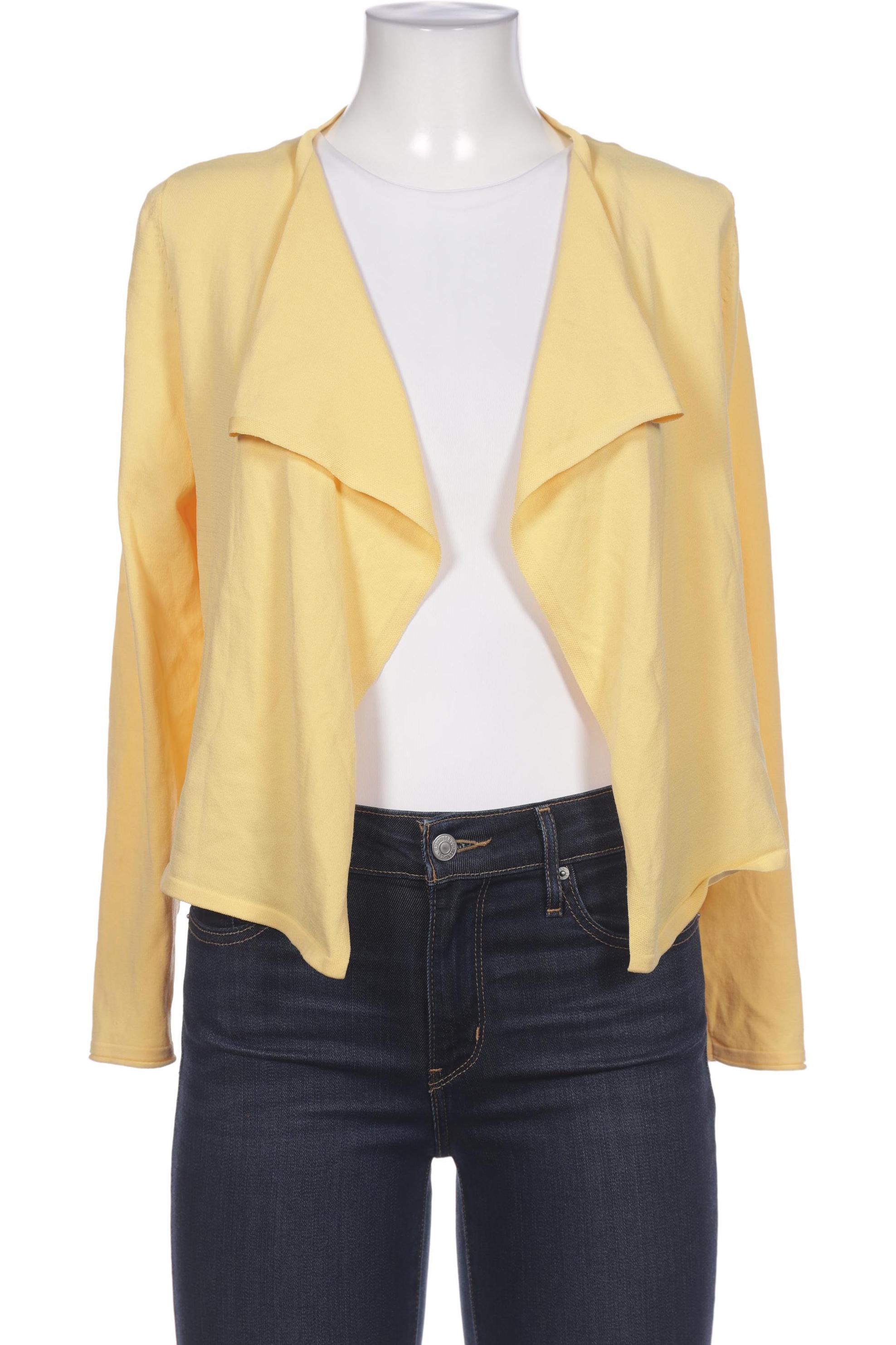 

Comma Damen Strickjacke, gelb, Gr. 38