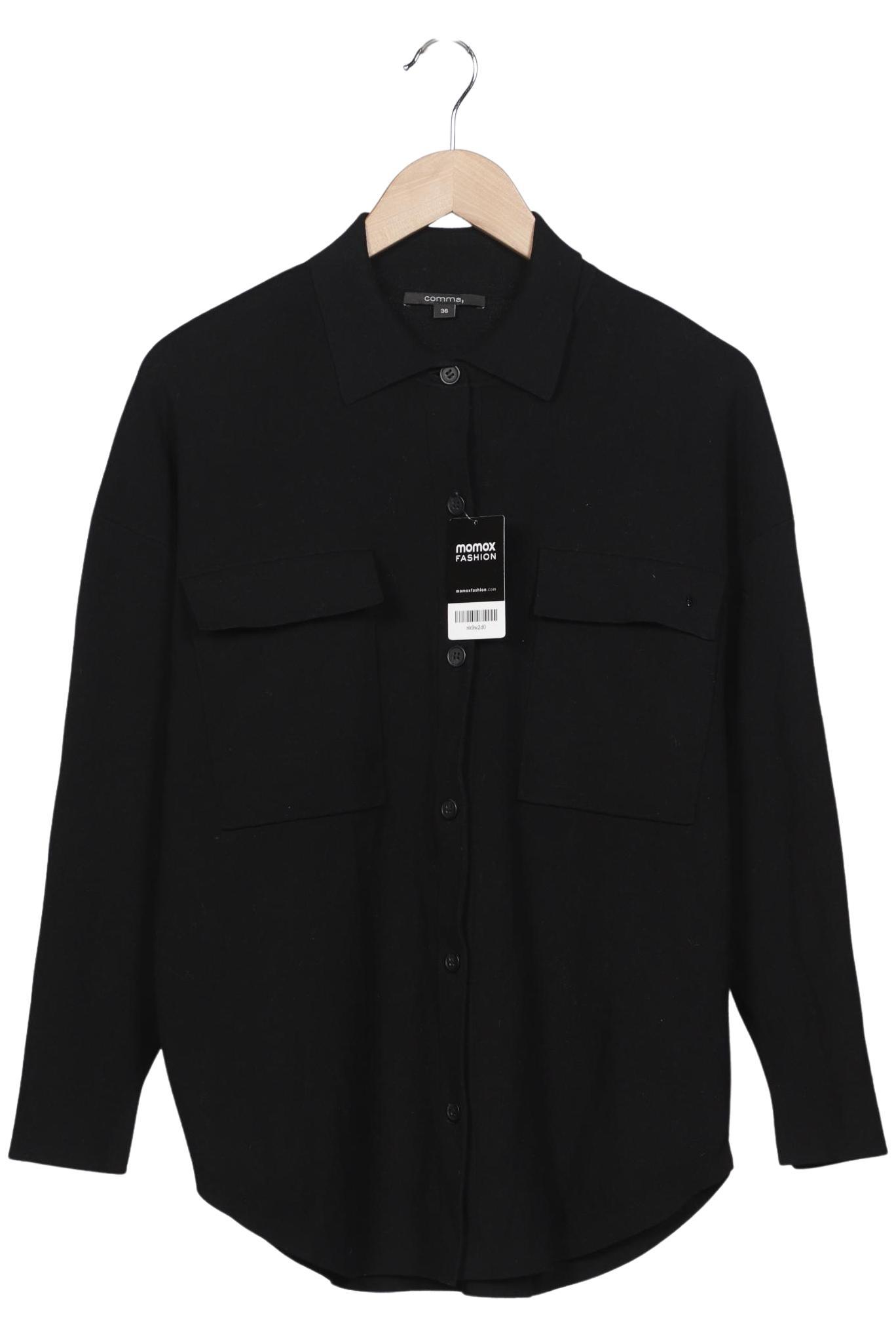 

Comma Damen Strickjacke, schwarz, Gr. 36