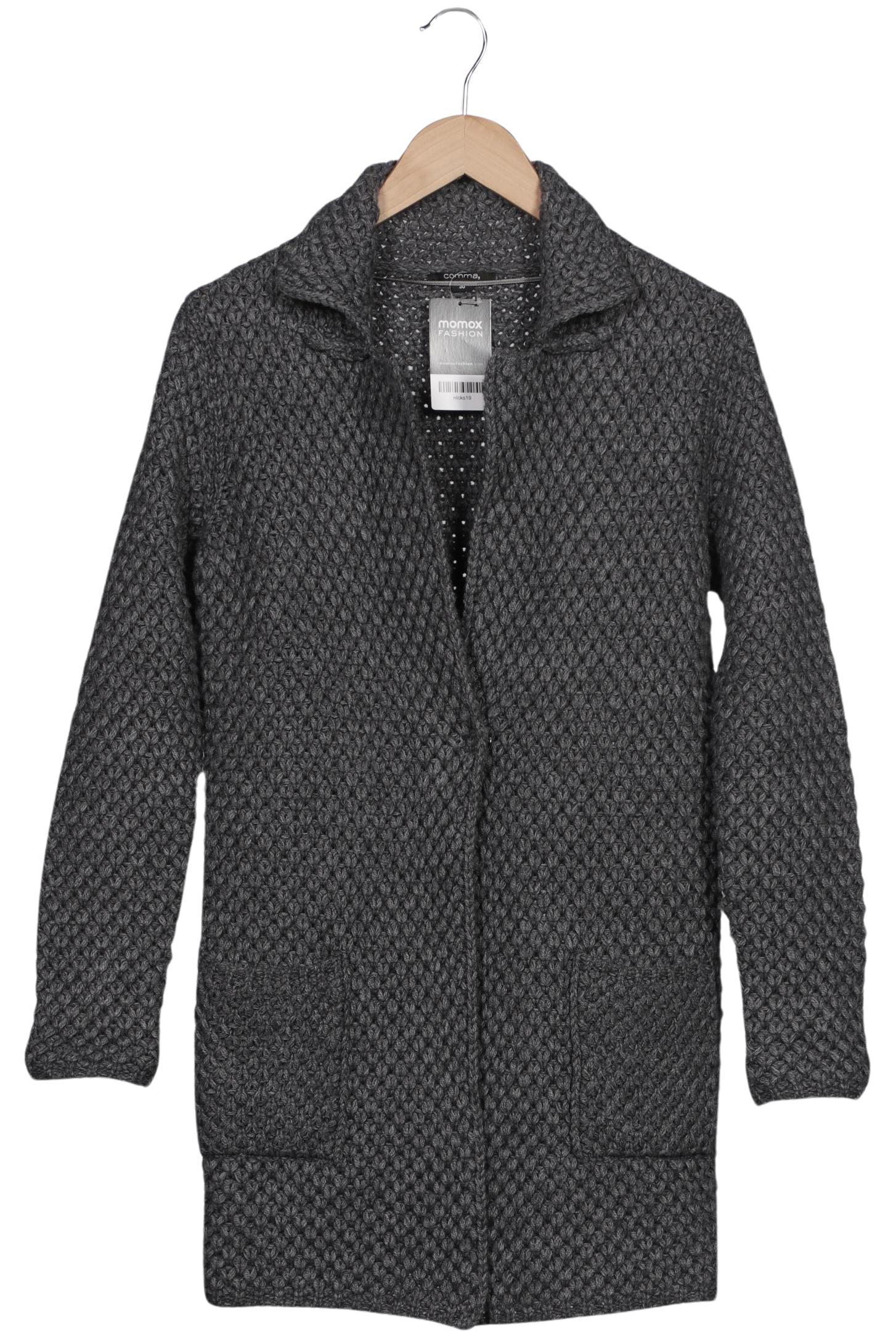

Comma Damen Strickjacke, grau, Gr. 36