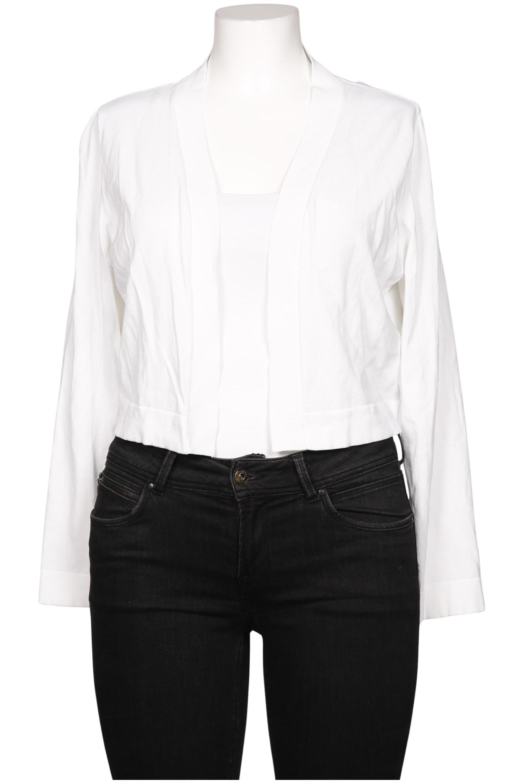 

Comma Damen Strickjacke, weiß, Gr. 46