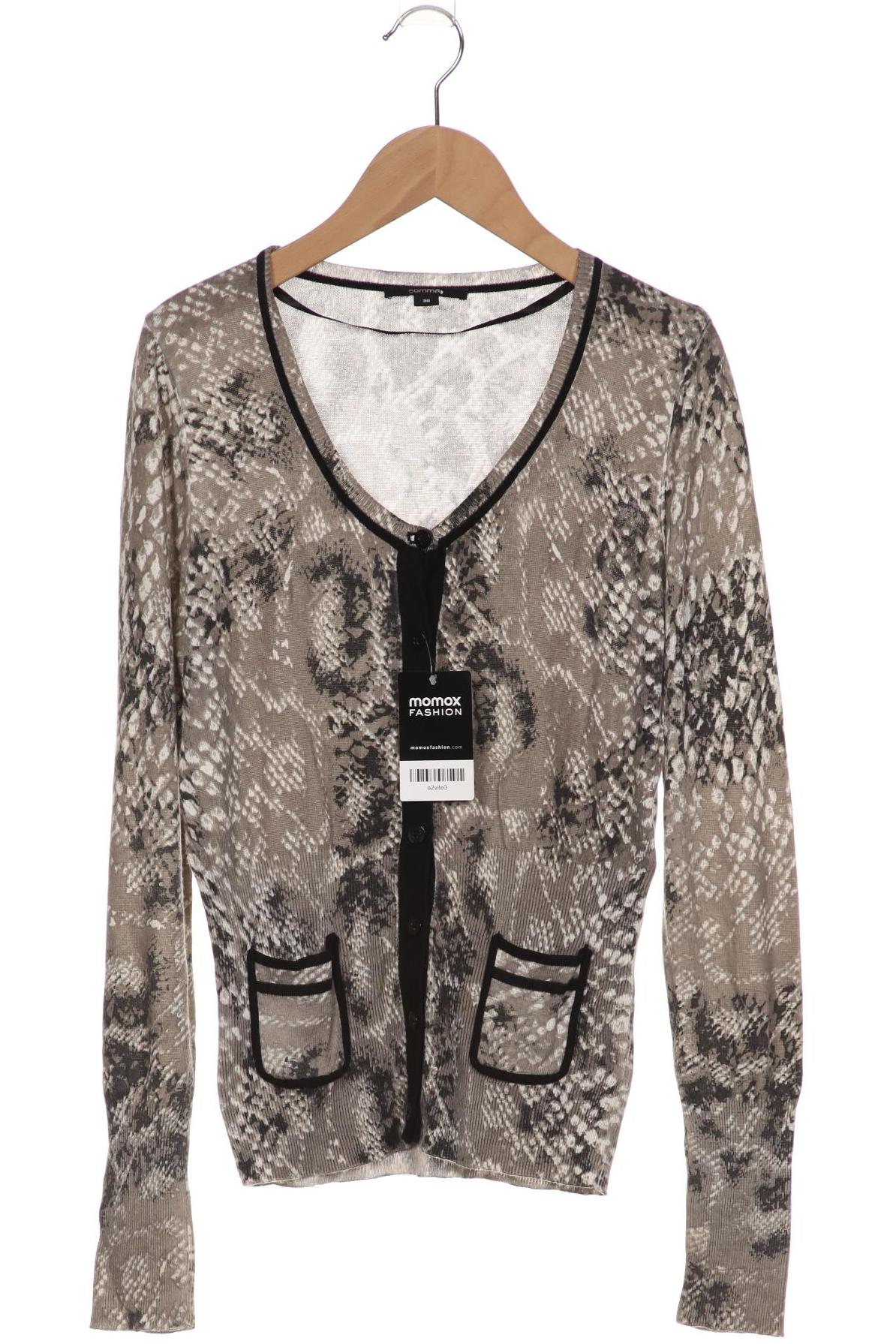 

Comma Damen Strickjacke, grau, Gr. 36