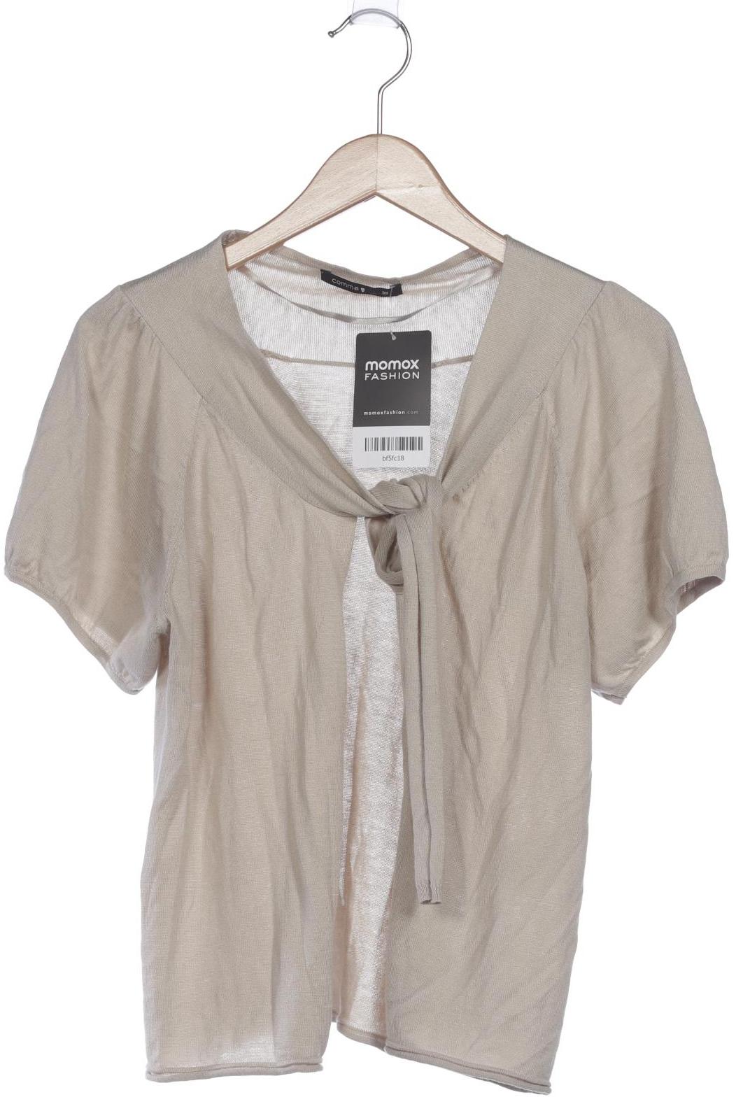 

Comma Damen Strickjacke, beige, Gr. 38