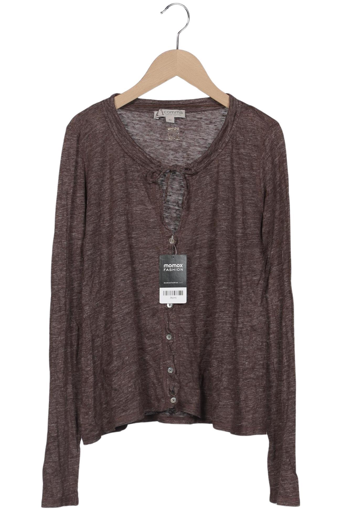 

Comma Damen Strickjacke, braun, Gr. 42