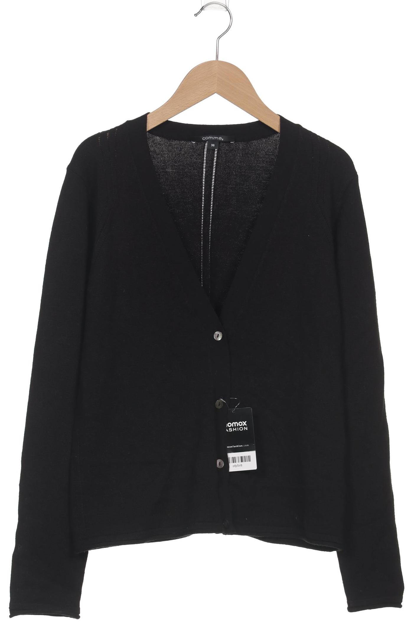 

Comma Damen Strickjacke, schwarz, Gr. 36