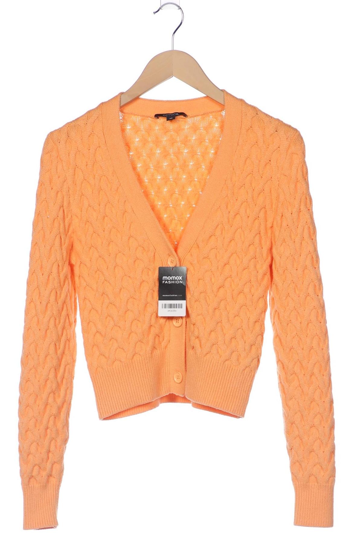 

Comma Damen Strickjacke, orange, Gr. 32