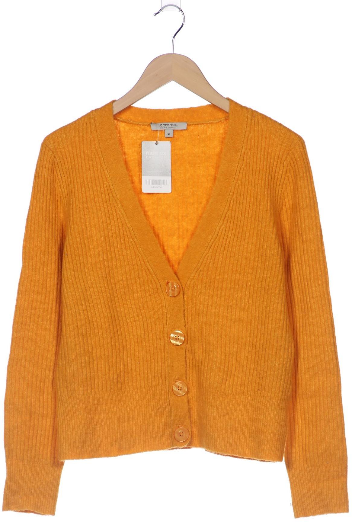 

Comma Damen Strickjacke, orange, Gr. 34
