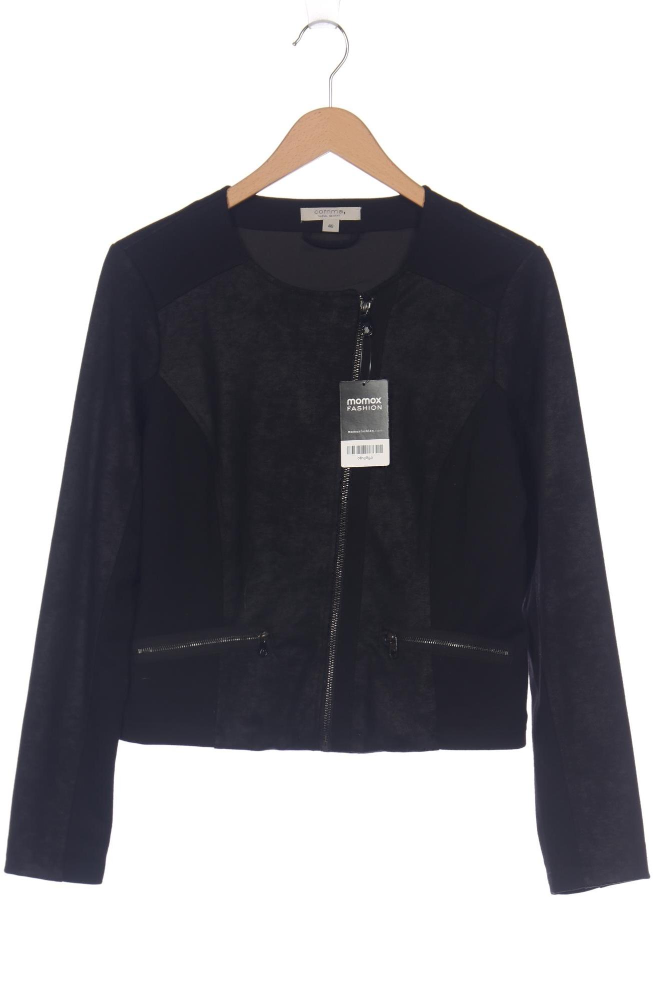 

Comma Damen Strickjacke, schwarz, Gr. 40