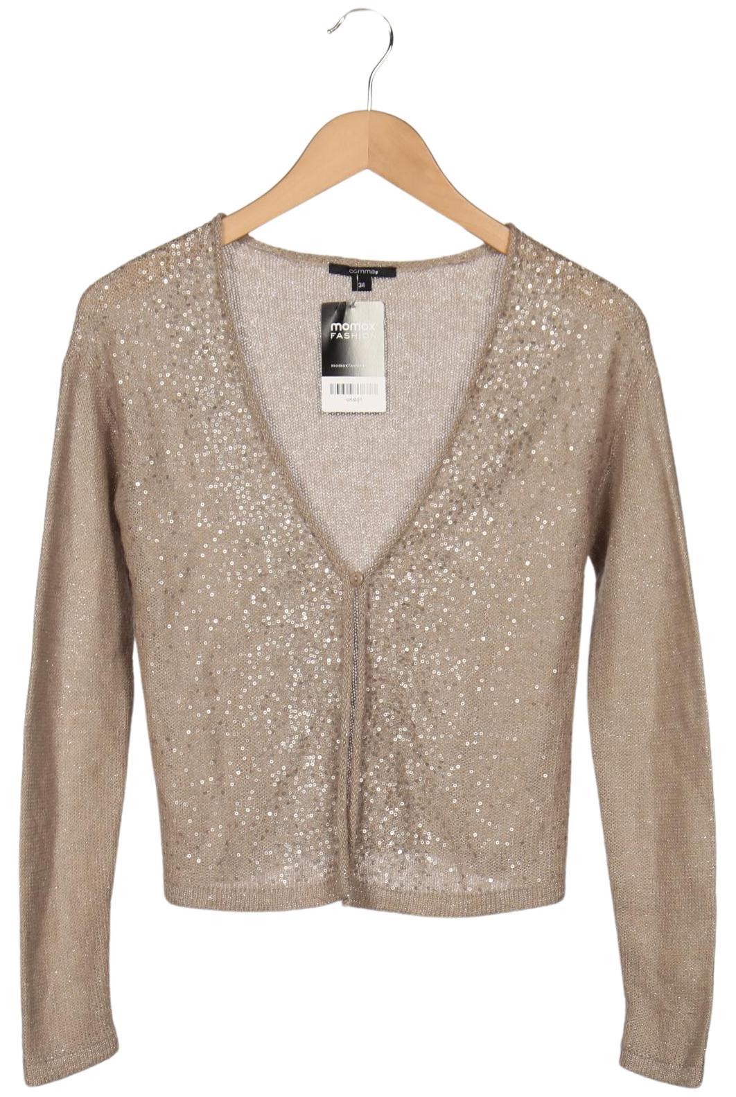 

Comma Damen Strickjacke, beige, Gr. 34