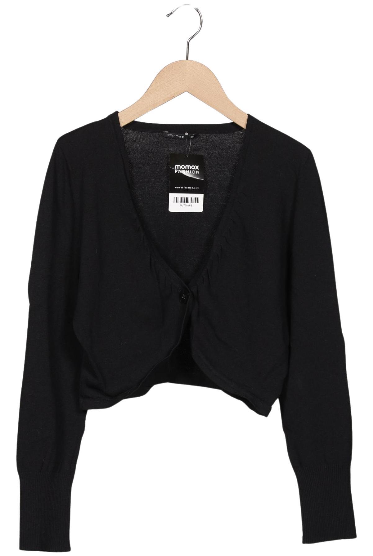 

Comma Damen Strickjacke, schwarz, Gr. 38