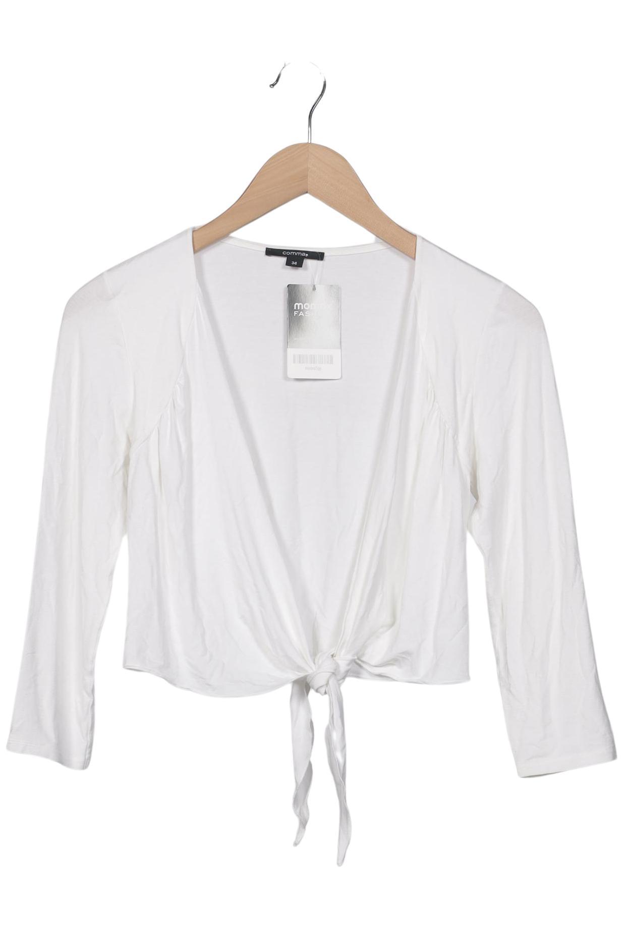 

Comma Damen Strickjacke, weiß, Gr. 34