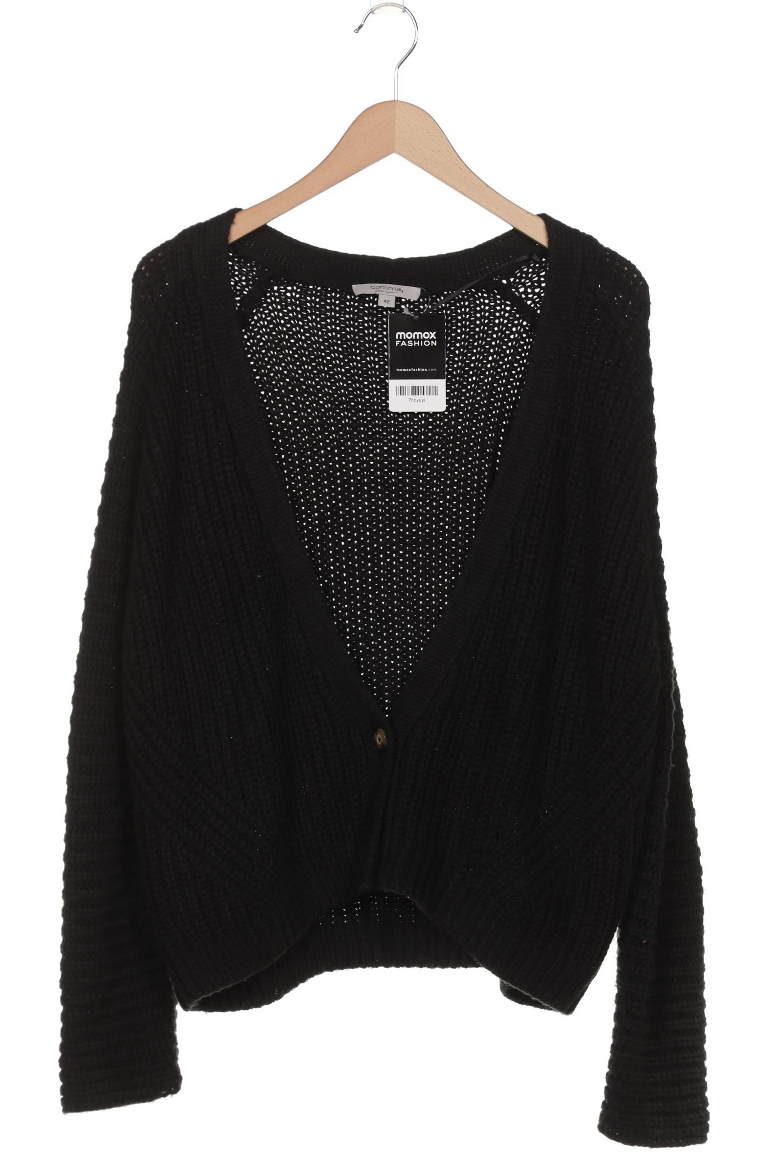 

Comma Damen Strickjacke, schwarz, Gr. 42