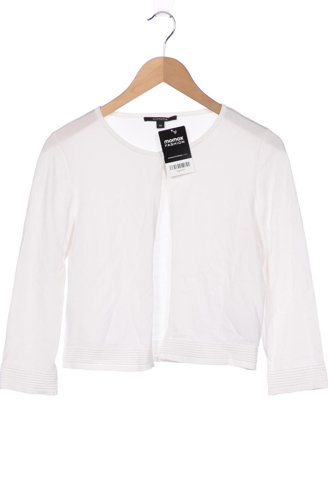 

Comma Damen Strickjacke, weiß, Gr. 40