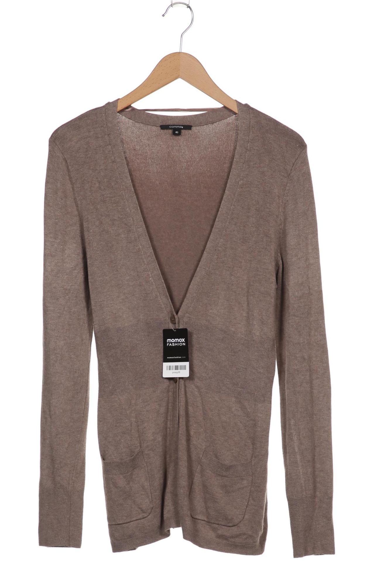 

Comma Damen Strickjacke, beige, Gr. 40