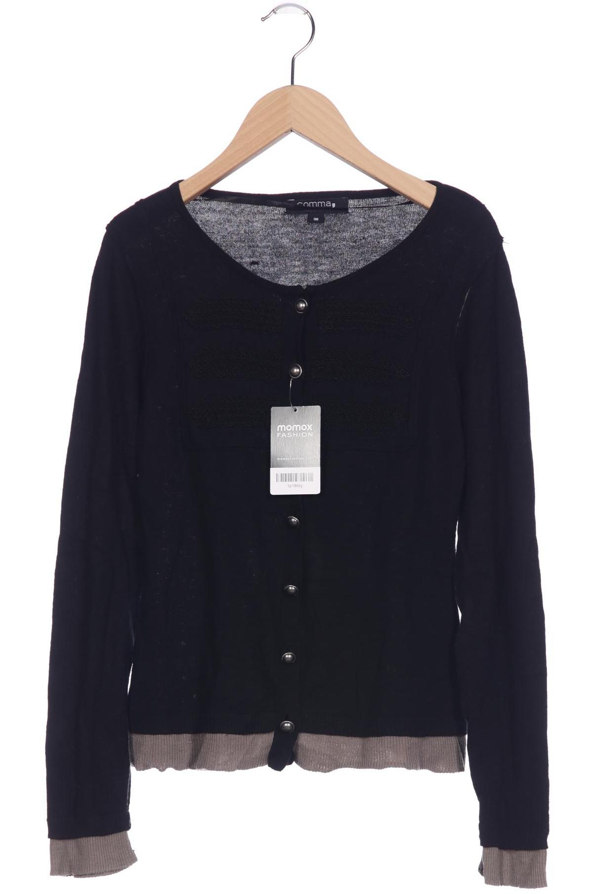 

Comma Damen Strickjacke, schwarz, Gr. 36