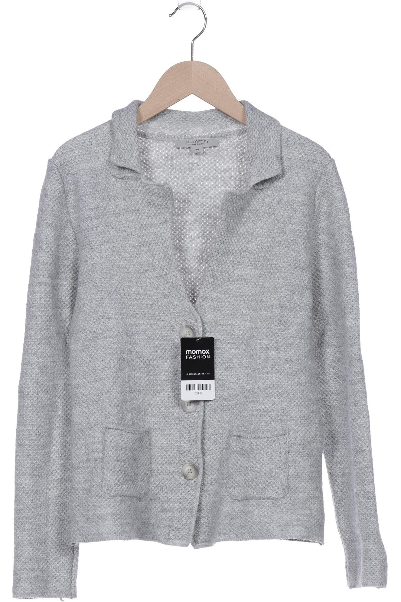 

Comma Damen Strickjacke, grau, Gr. 38