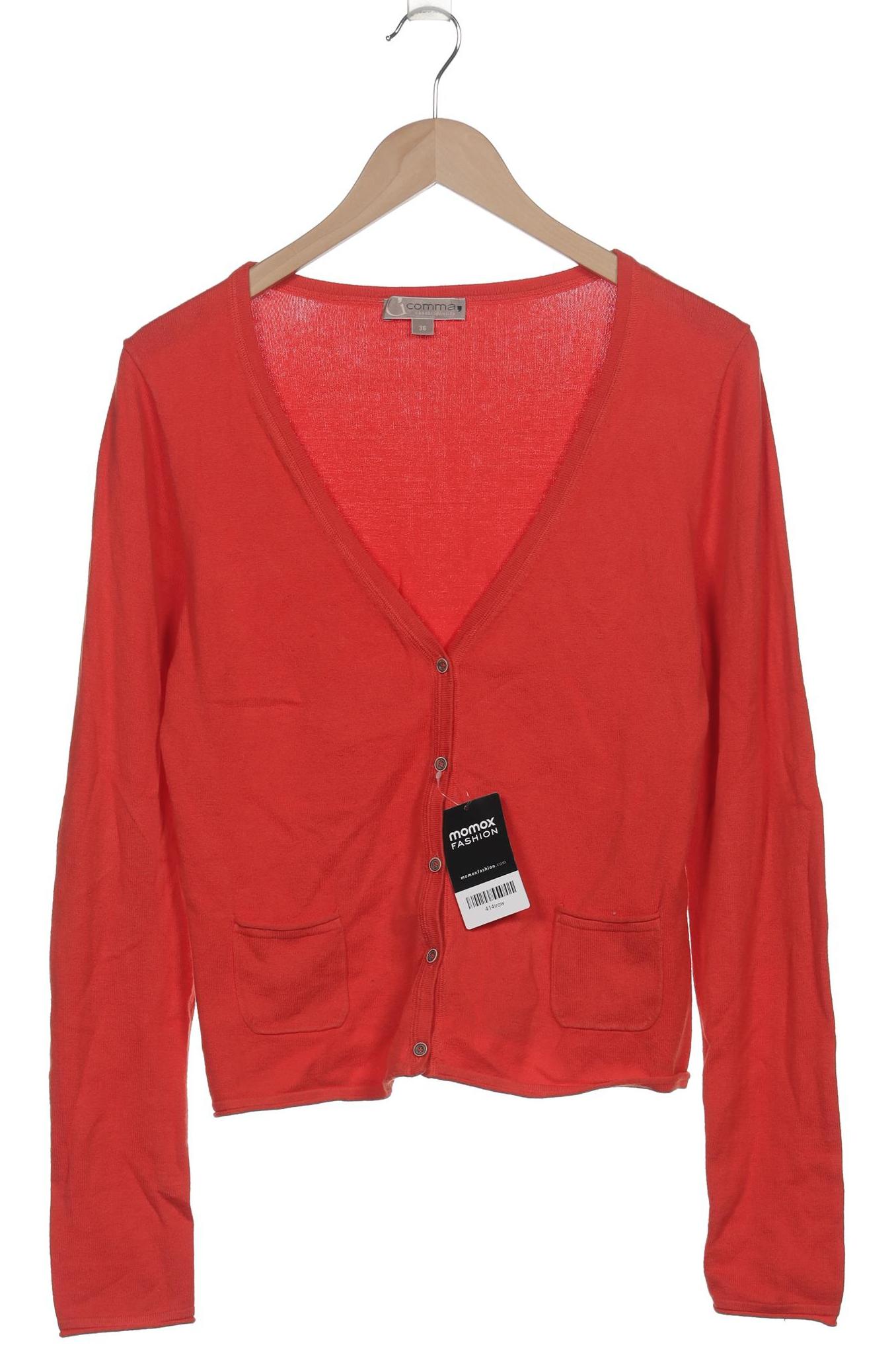 

Comma Damen Strickjacke, orange, Gr. 36