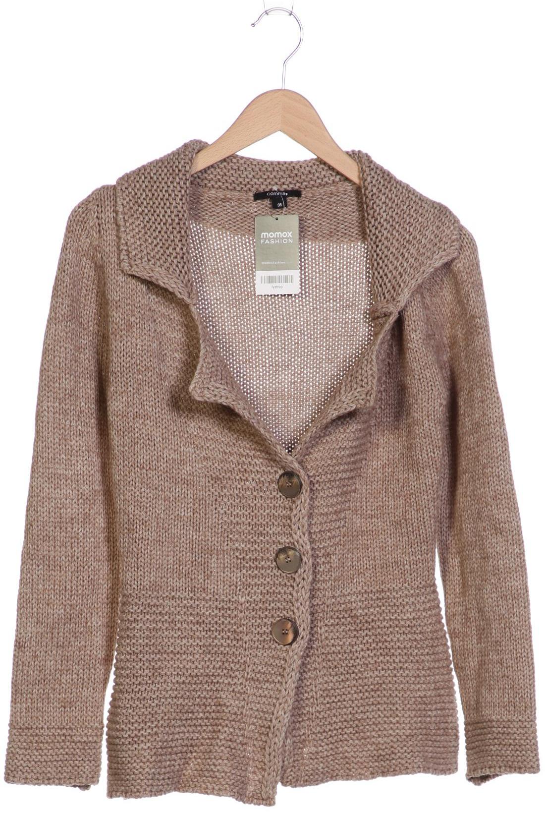 

Comma Damen Strickjacke, beige, Gr. 38