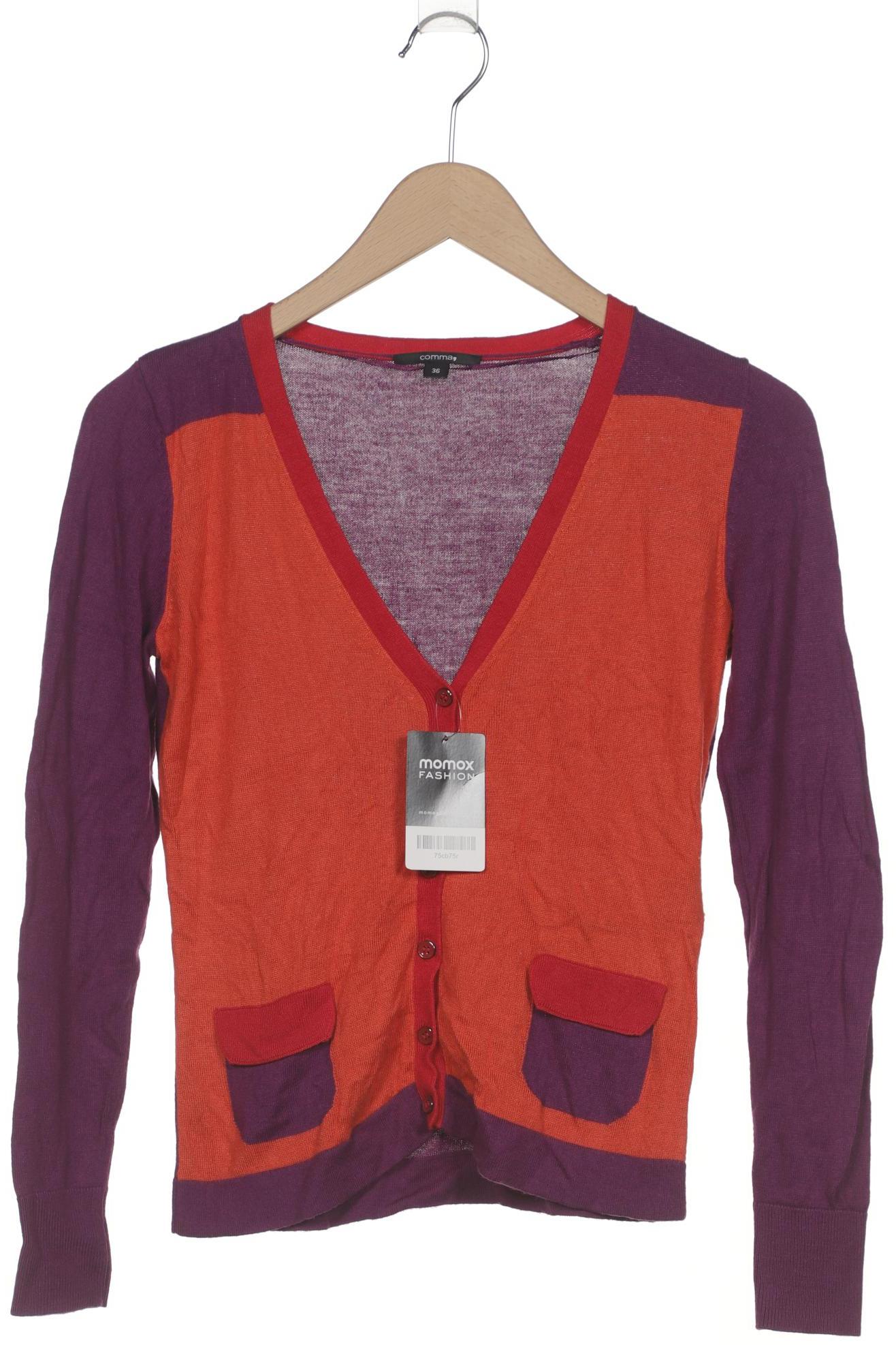 

Comma Damen Strickjacke, orange, Gr. 36