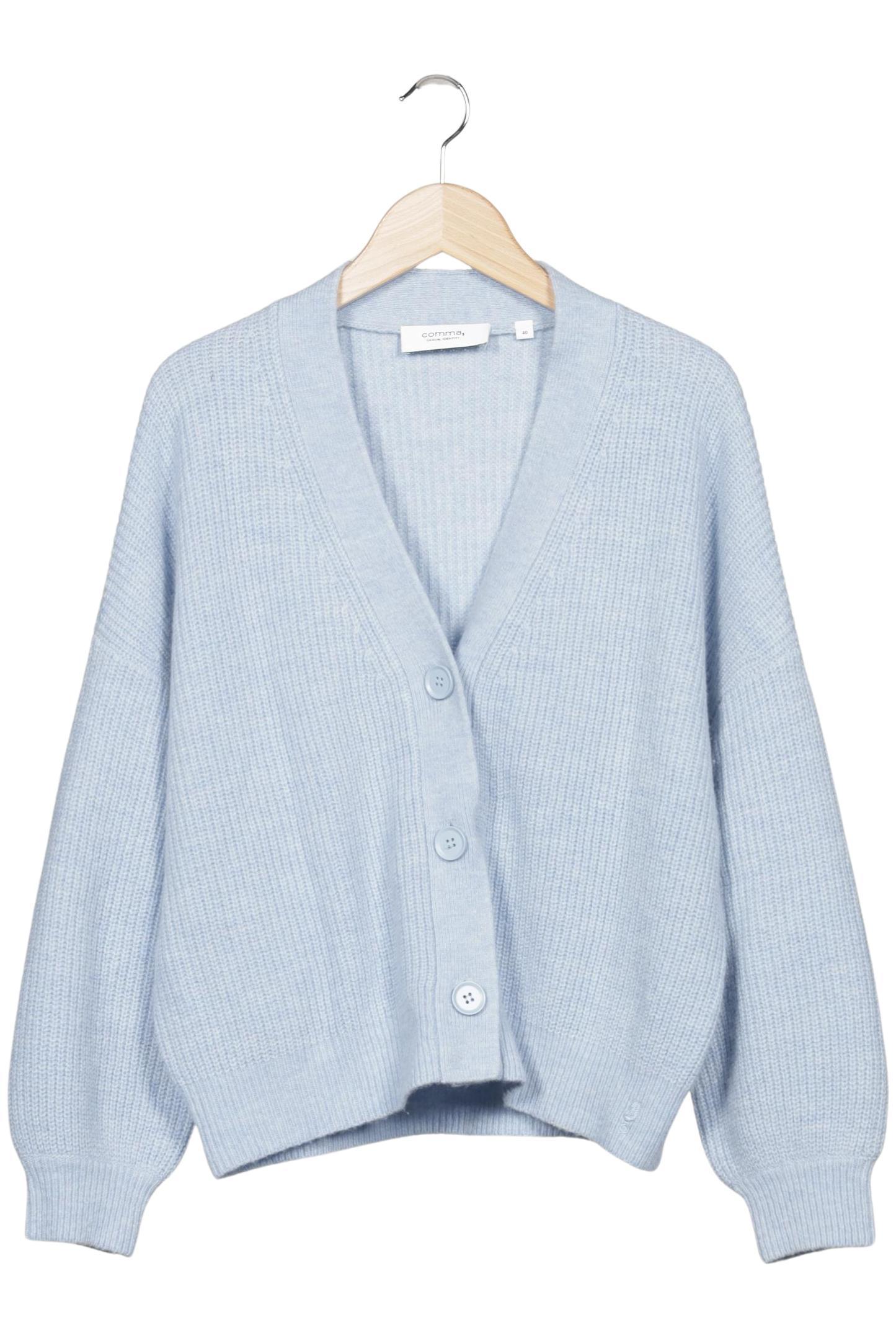 

Comma Damen Strickjacke, hellblau, Gr. 40