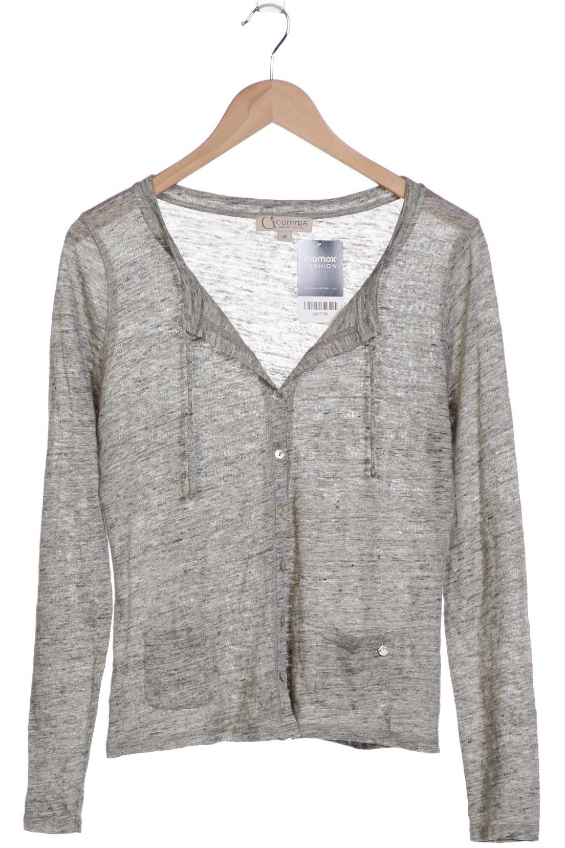 

Comma Damen Strickjacke, grau, Gr. 40