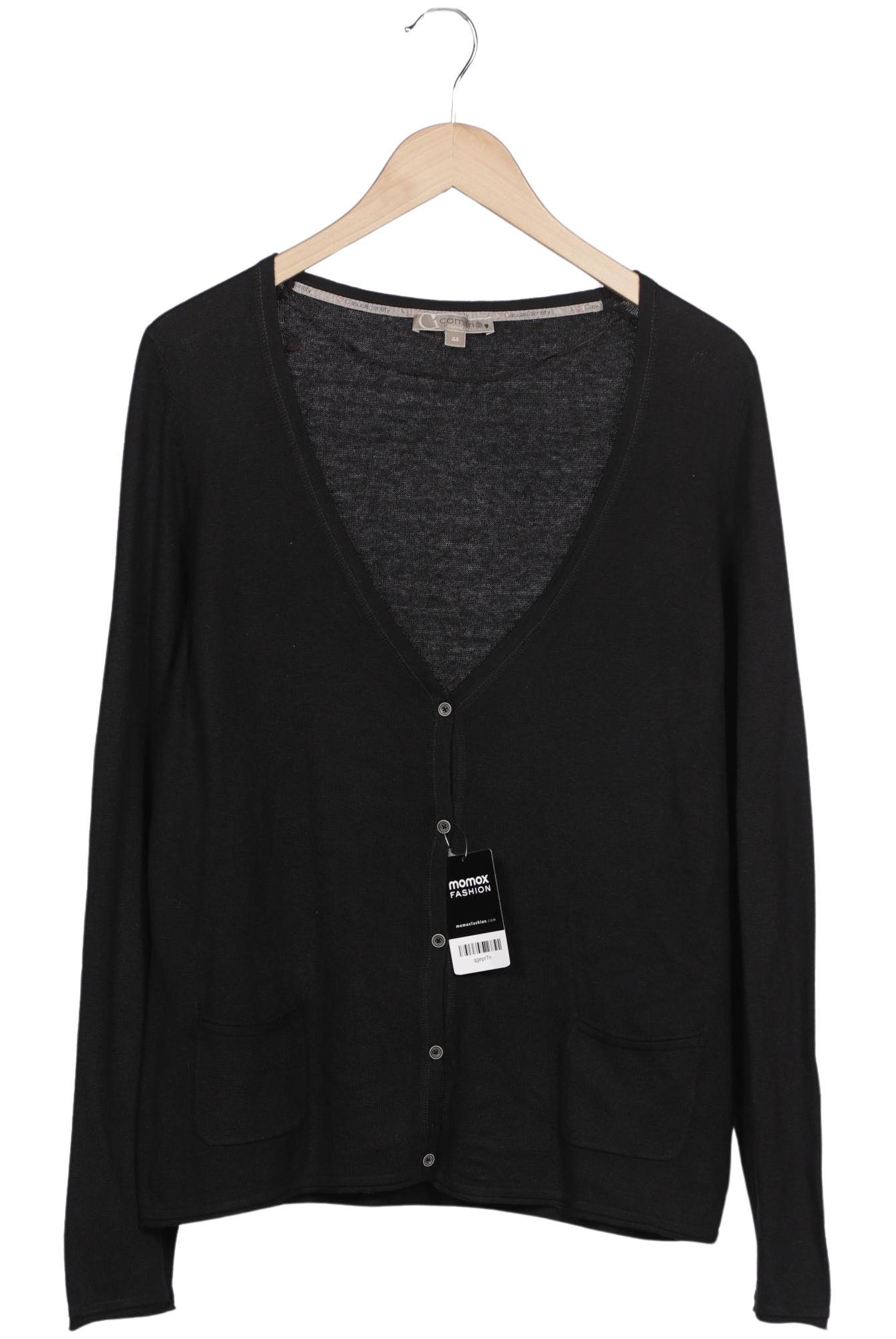 

Comma Damen Strickjacke, schwarz, Gr. 44