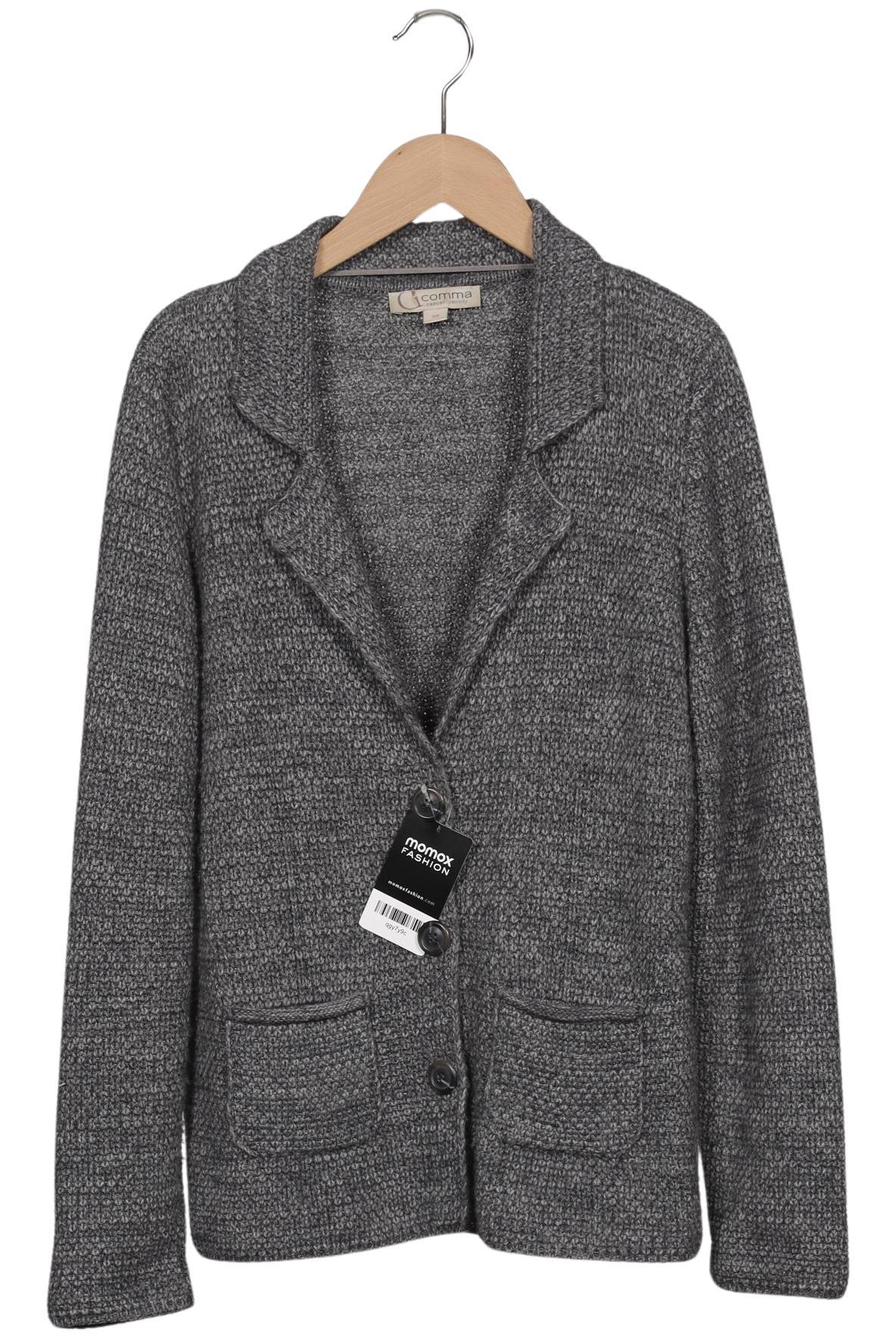 

Comma Damen Strickjacke, grau, Gr. 38