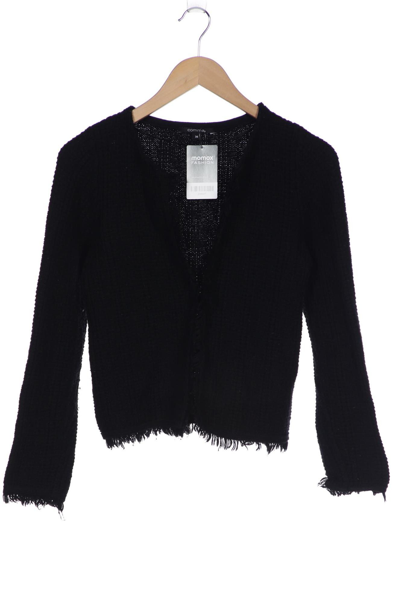 

Comma Damen Strickjacke, schwarz, Gr. 34