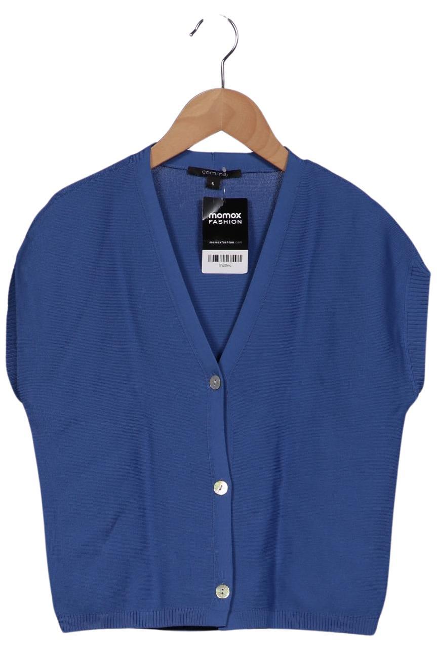 

Comma Damen Strickjacke, blau, Gr. 36