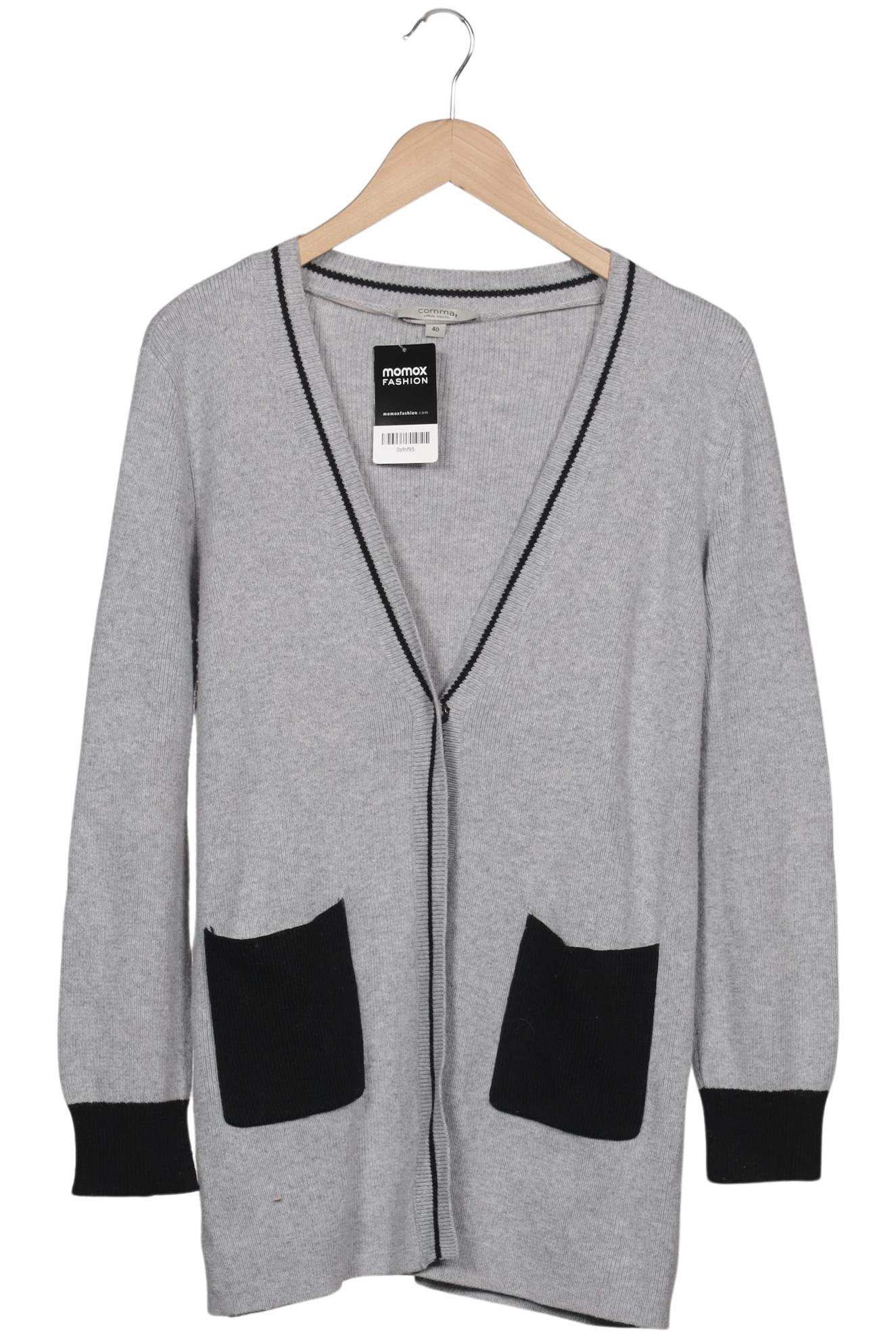 

Comma Damen Strickjacke, grau, Gr. 40