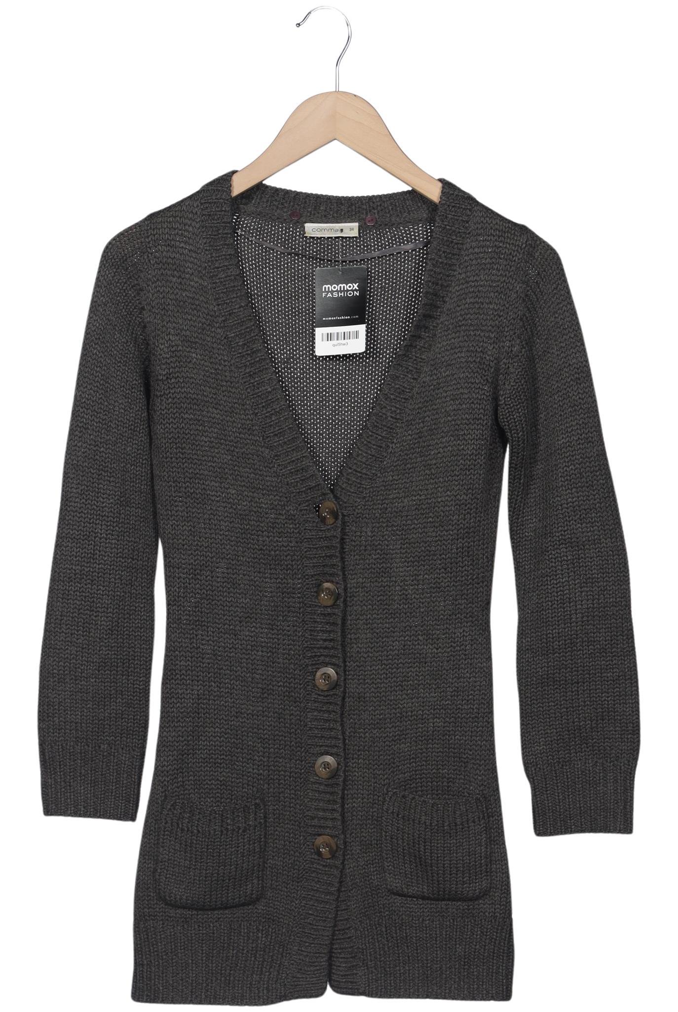 

Comma Damen Strickjacke, grau, Gr. 34