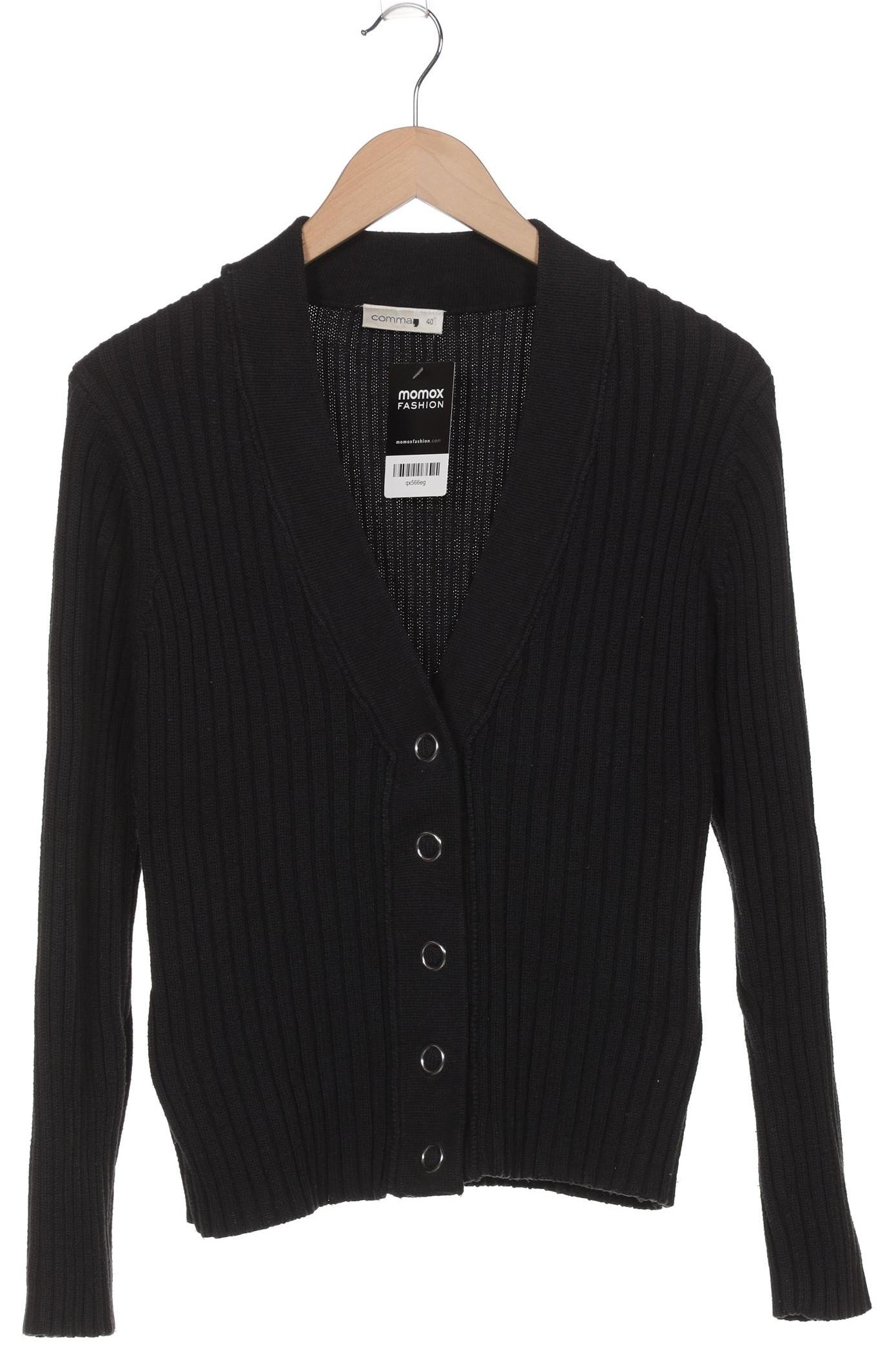 

Comma Damen Strickjacke, schwarz, Gr. 40