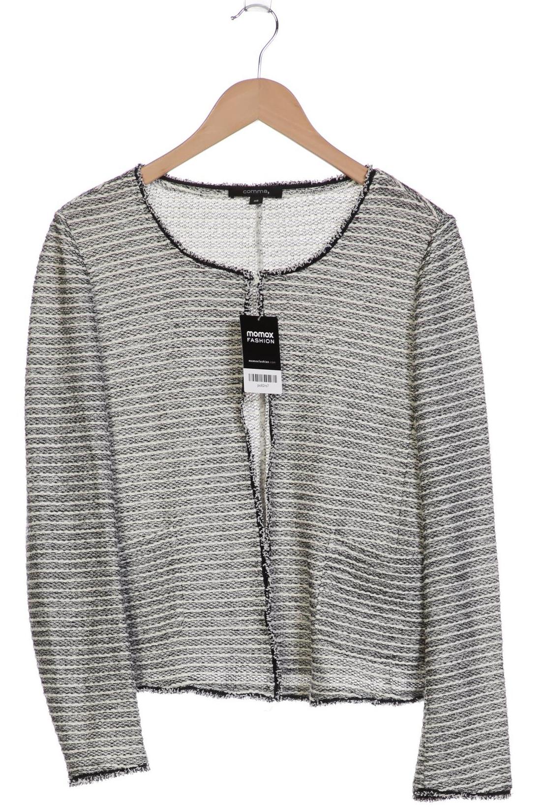 

Comma Damen Strickjacke, weiß, Gr. 46