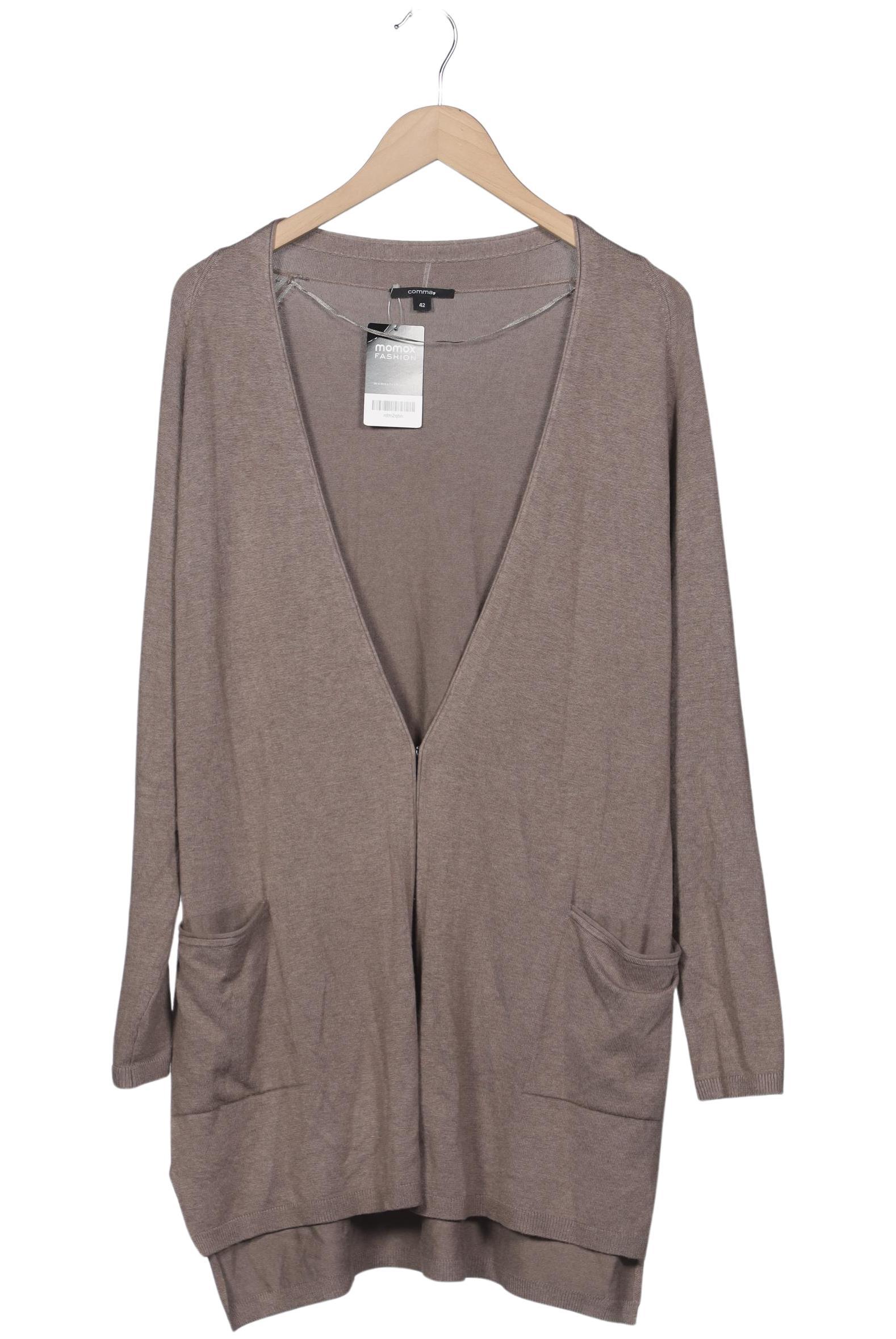

Comma Damen Strickjacke, beige, Gr. 42