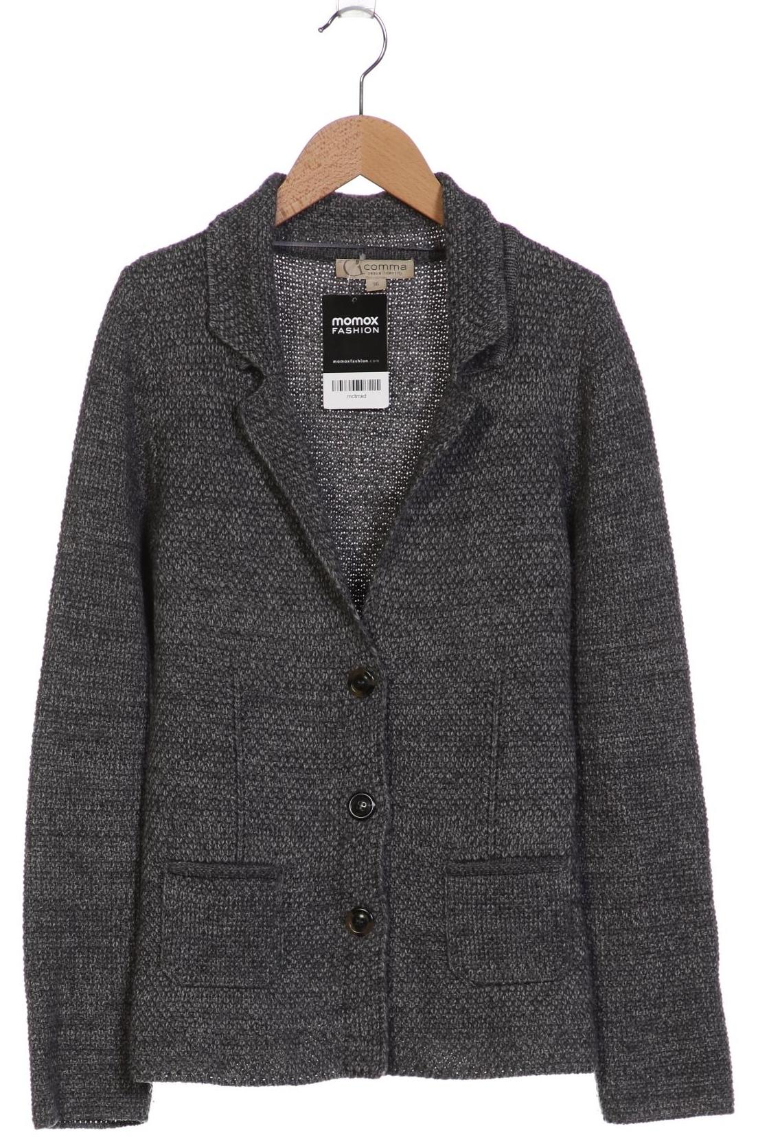 

Comma Damen Strickjacke, grau, Gr. 36